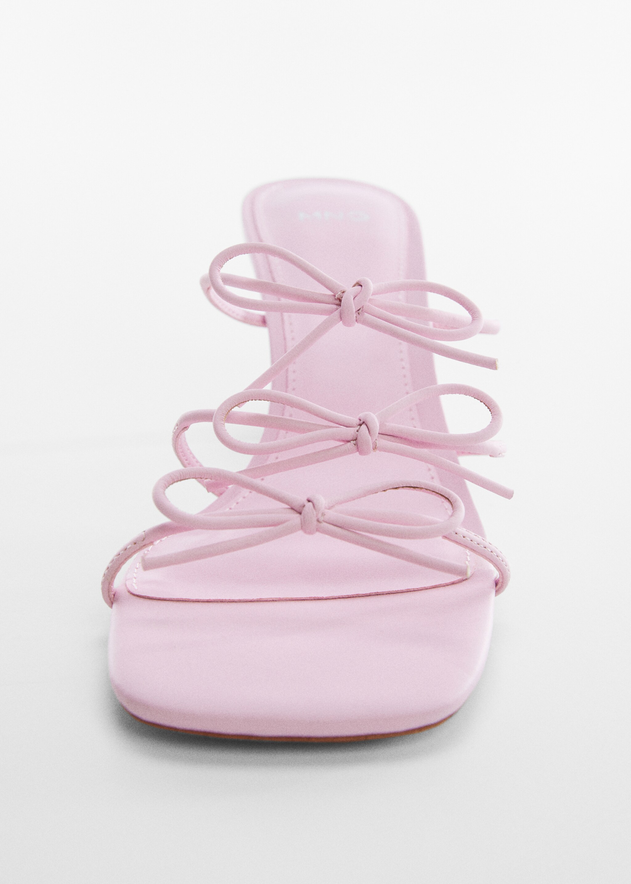 Bows leather sandals - Details of the article 1, Light/Pastel Purple. Ref: 57040049-00.