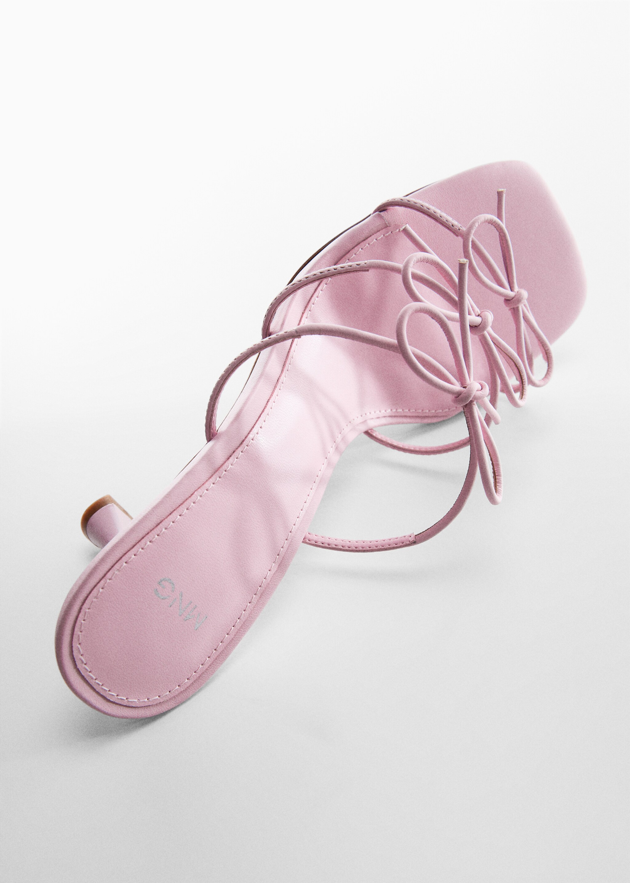 Bows leather sandals - Details of the article 6, Light/Pastel Purple. Ref: 57040049-00.