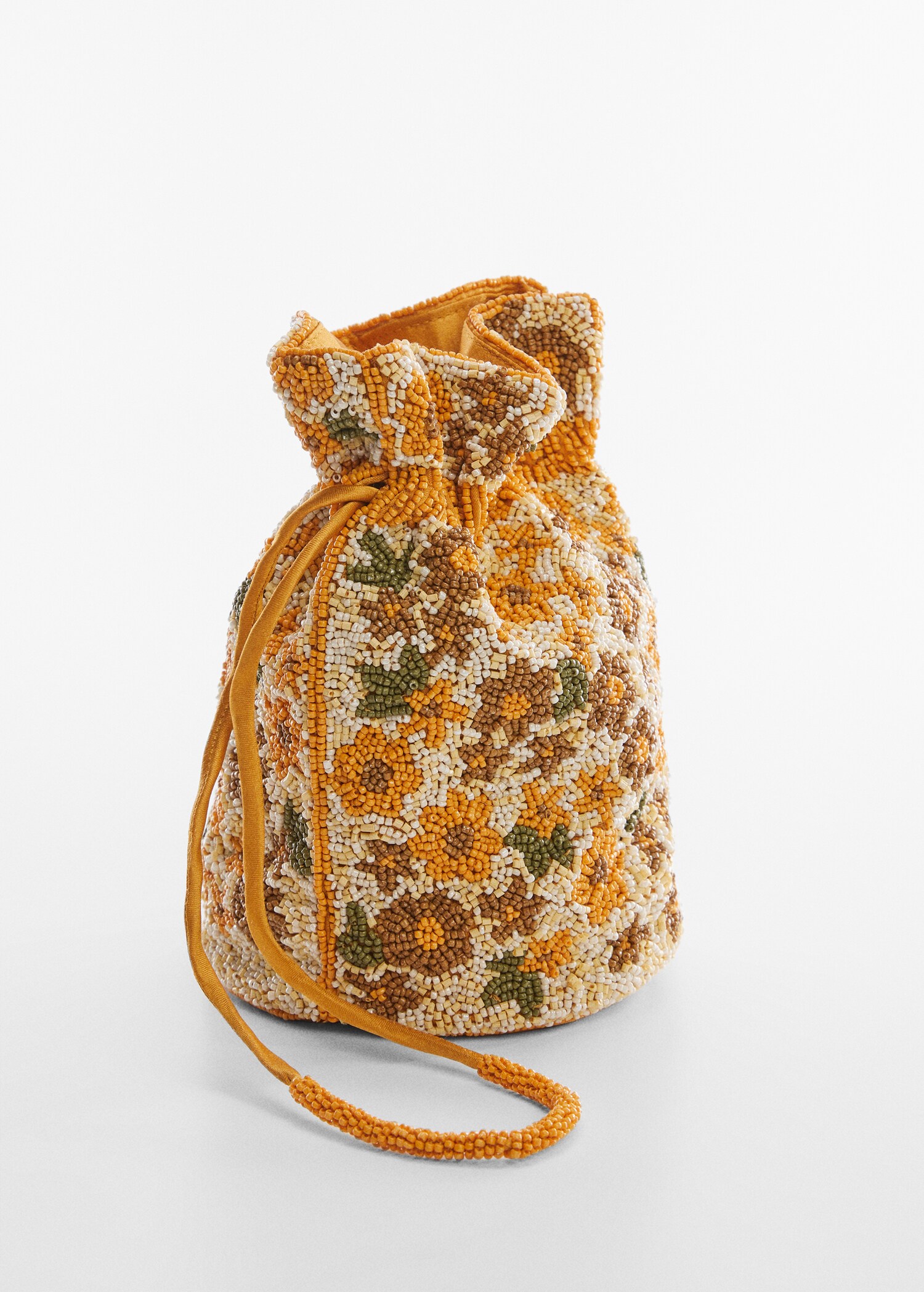 Bucket Bag mit kombinierten Schmuckperlen - Mittlere Ansicht