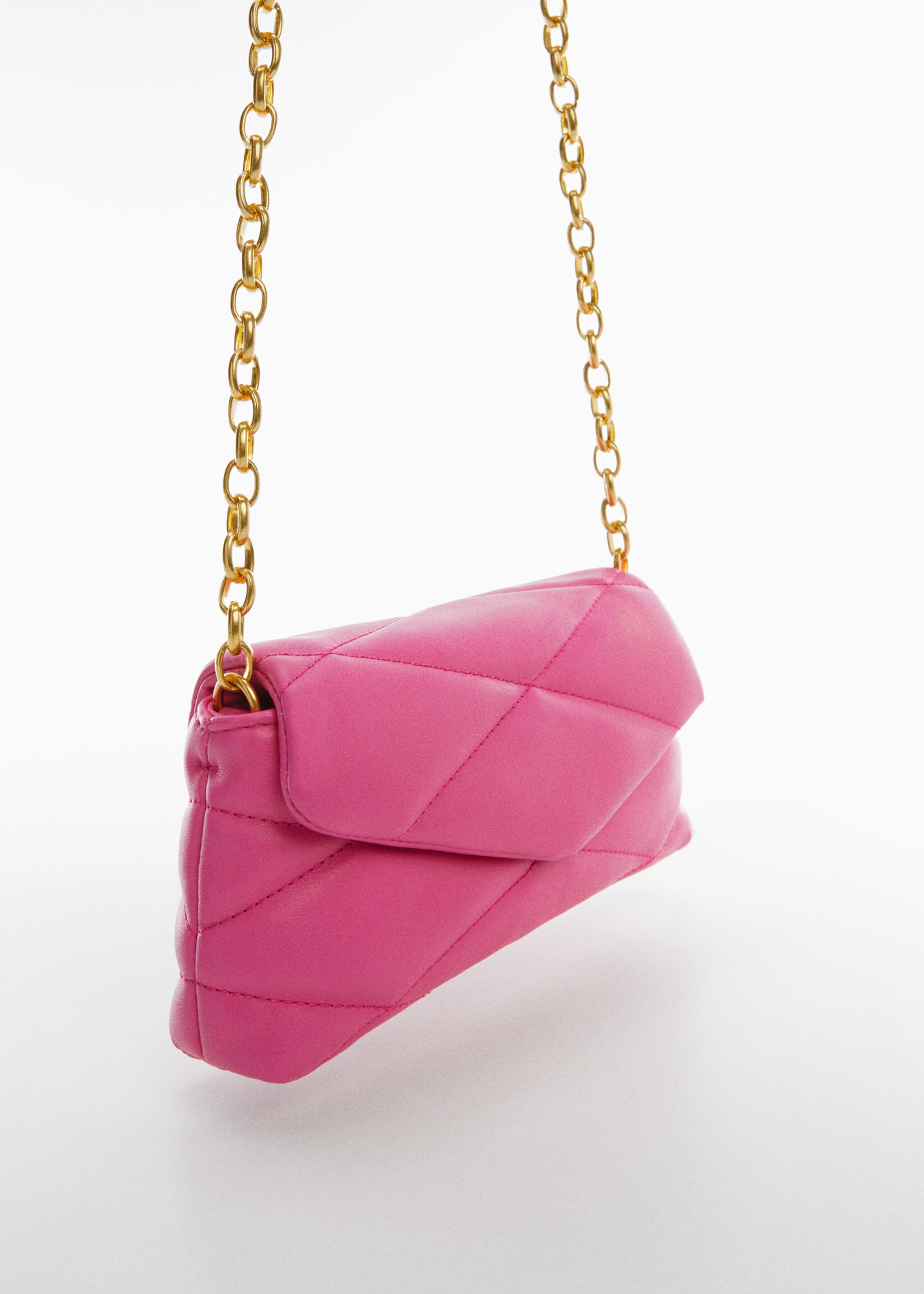 Quilted chain bag - Medium plane, Fuchsia. Ref: 57040158-00.