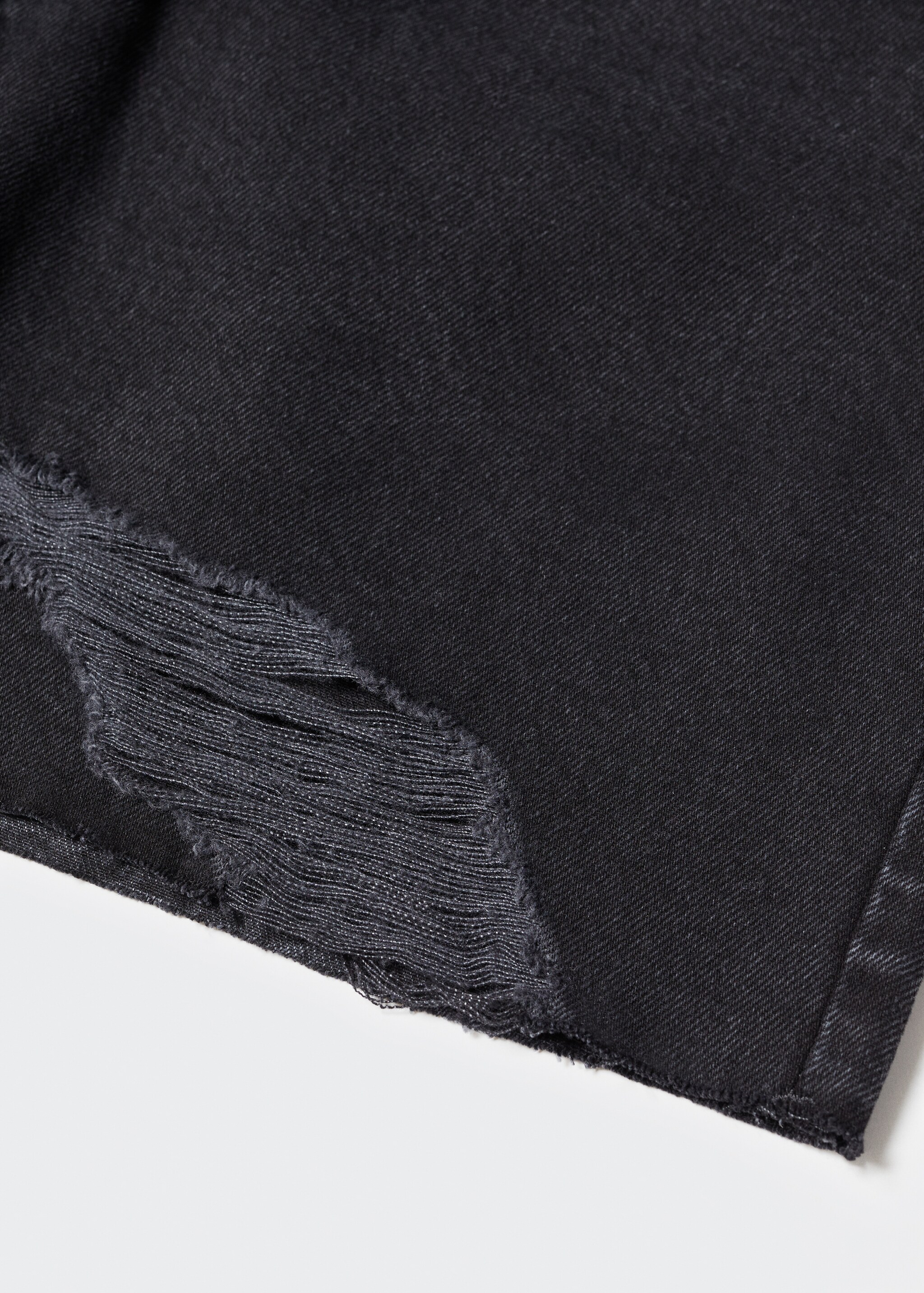 Decorative ripped denim bermuda shorts - Details of the article 8