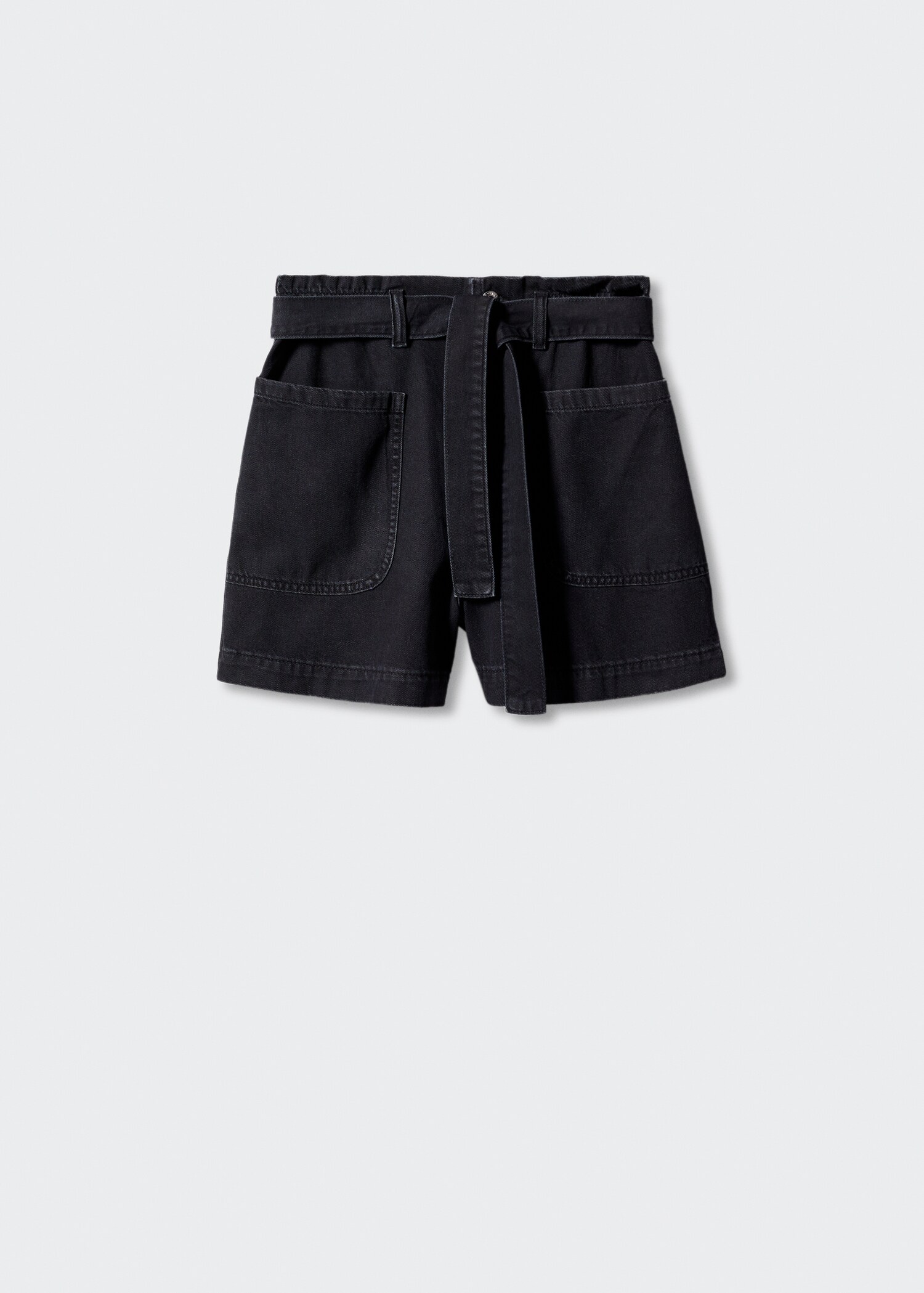 Paperbag shorts with belt - Article without model