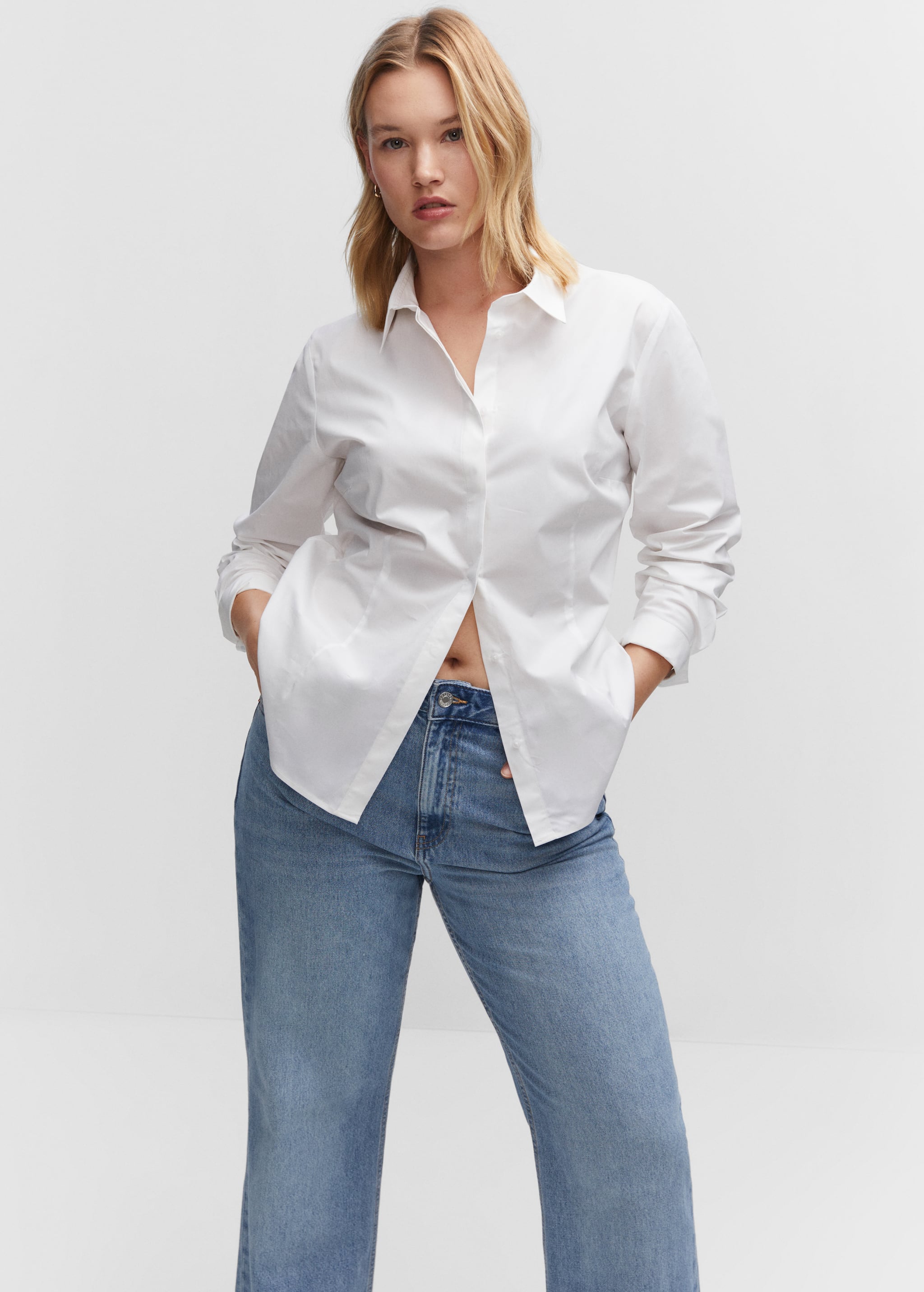 Fitted cotton shirt - Details of the article 5