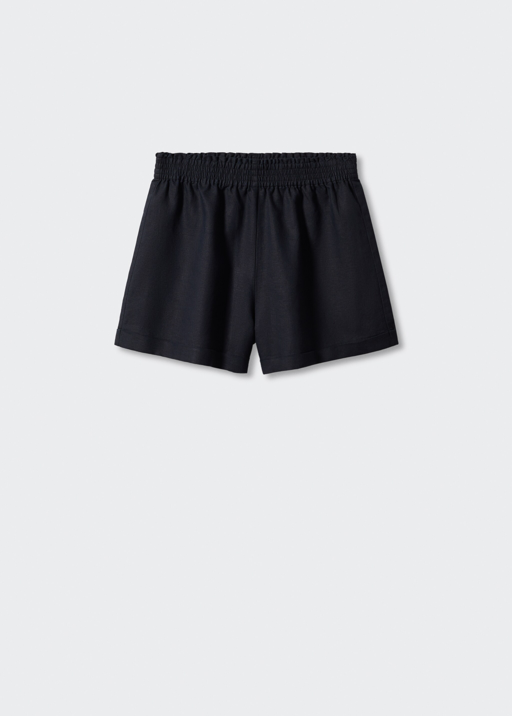 Linen shorts with elastic waist - Article without model