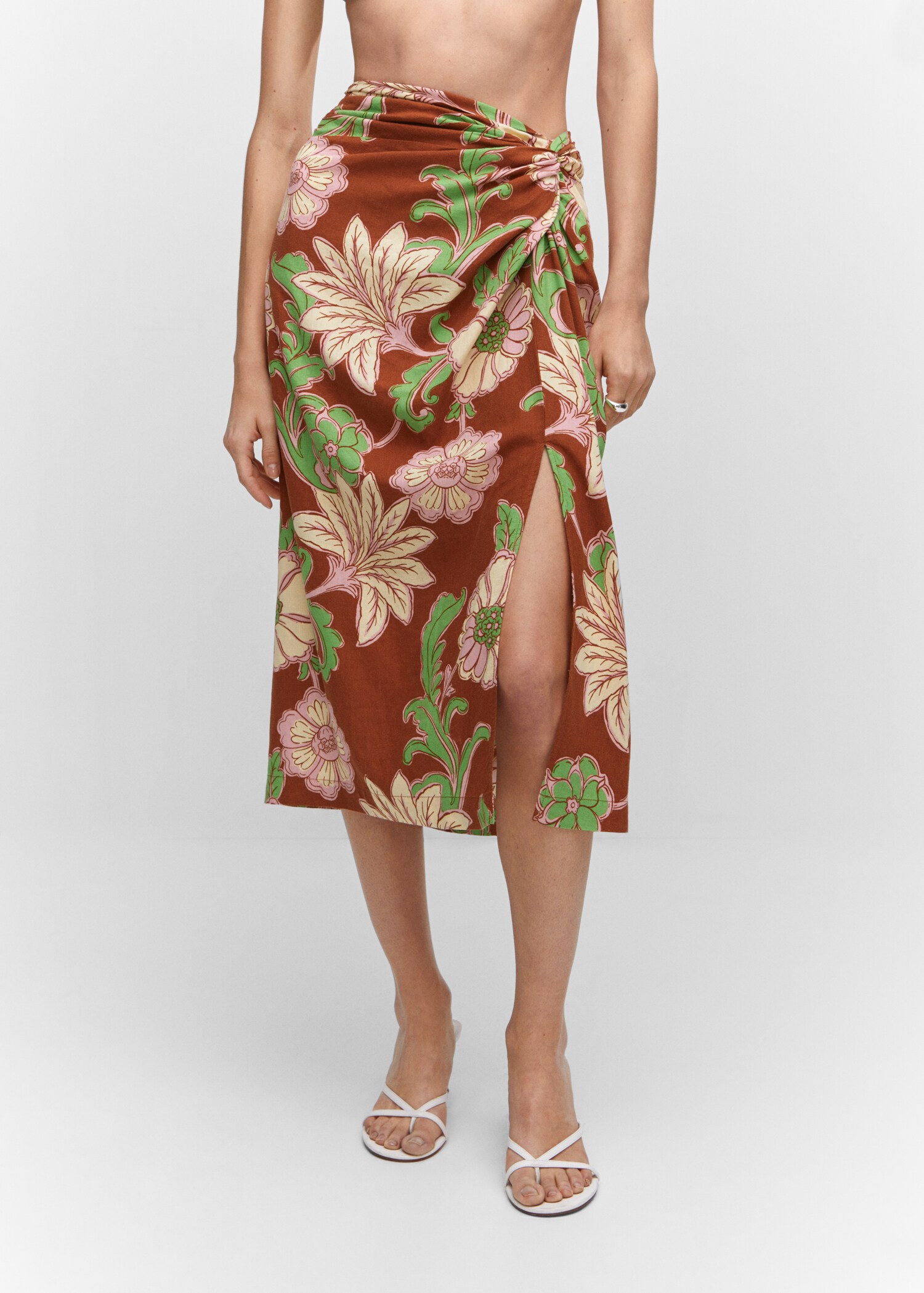 Knot printed skirt - Medium plane