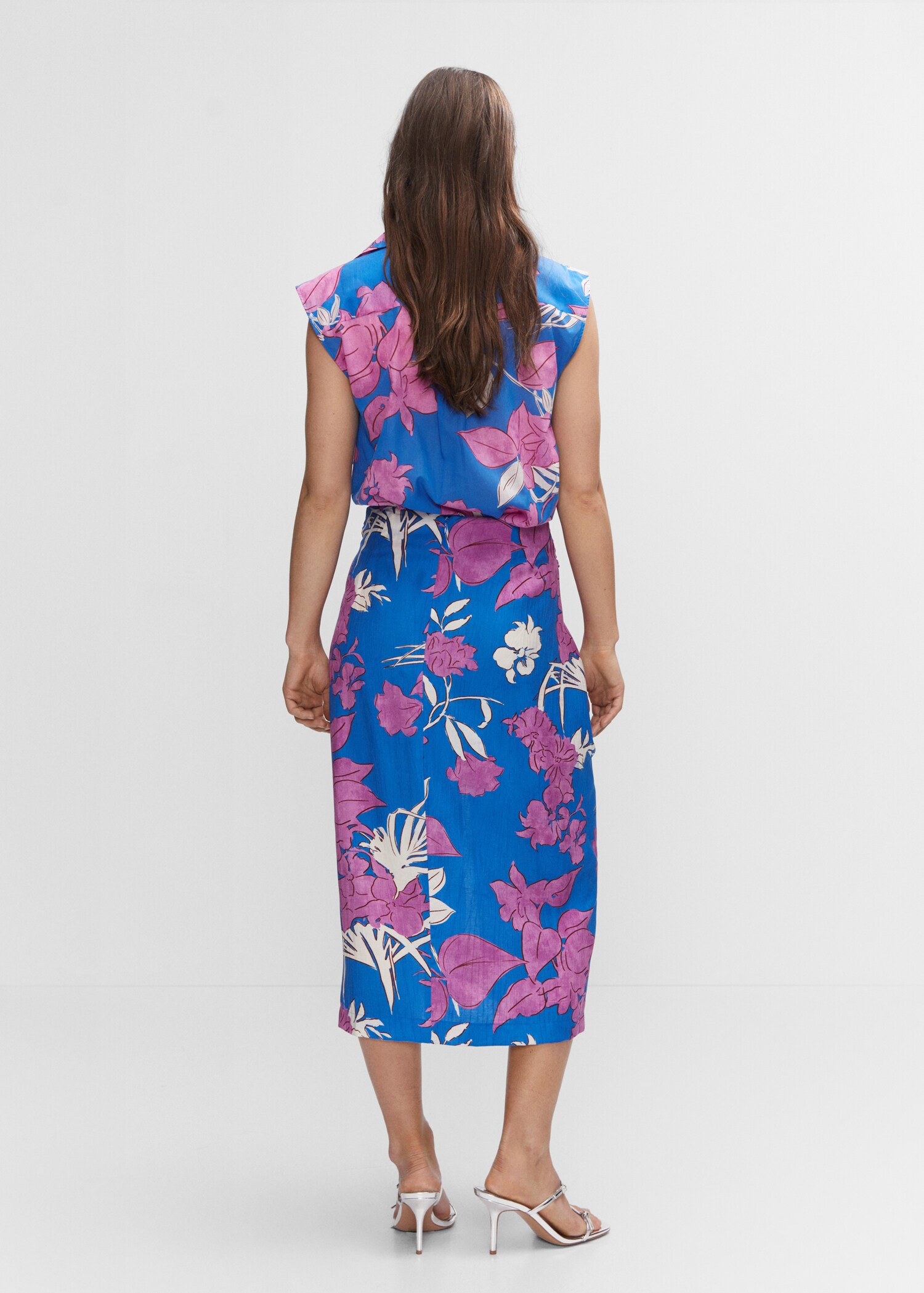 Knot printed skirt - Reverse of the article