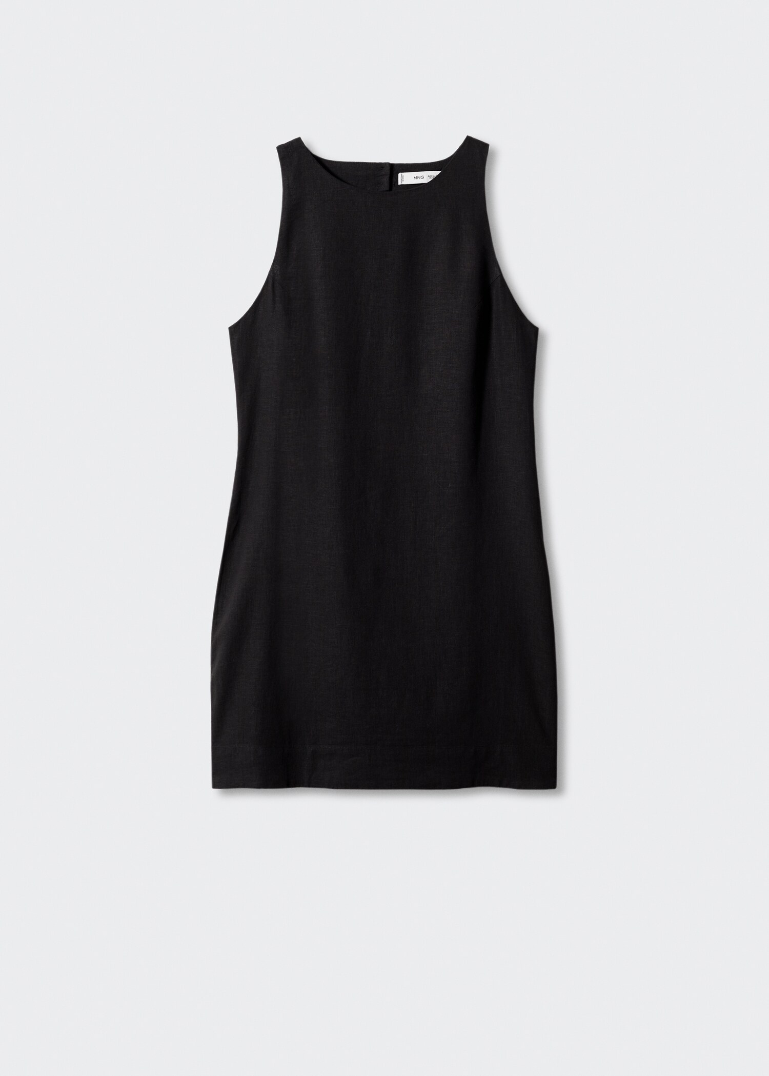 Linen dress with back opening - Article without model