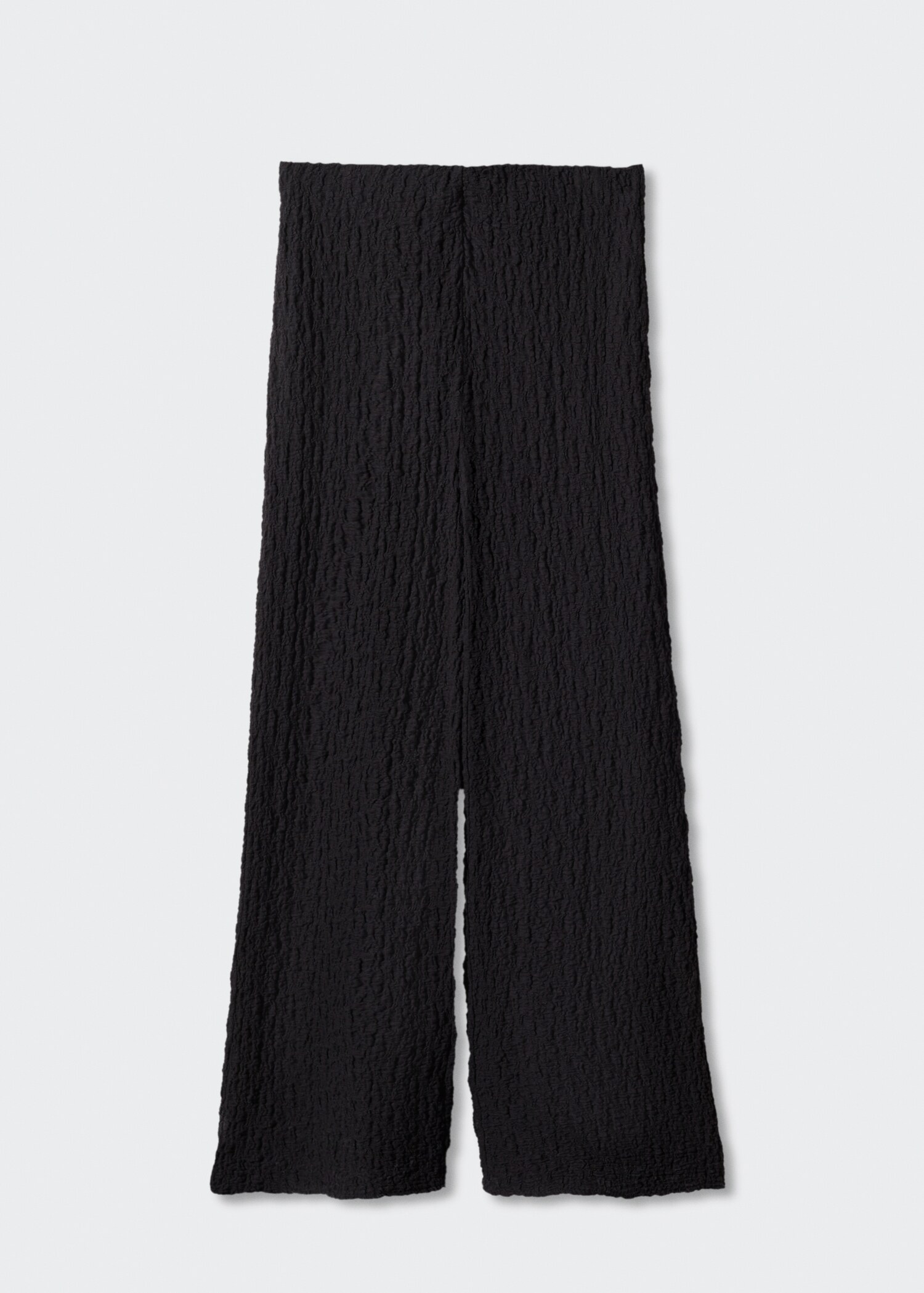 Pantaloni cu textură wide-leg - Articol fără model