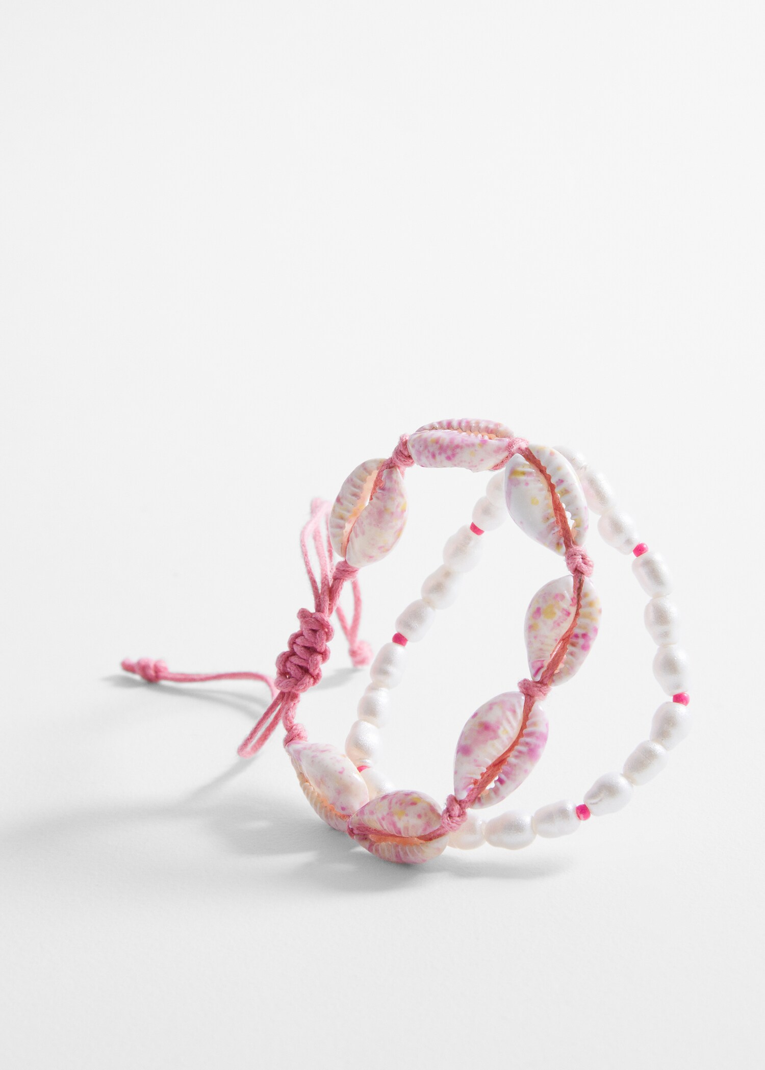 Pack 2 pulseras conchas - Plano medio