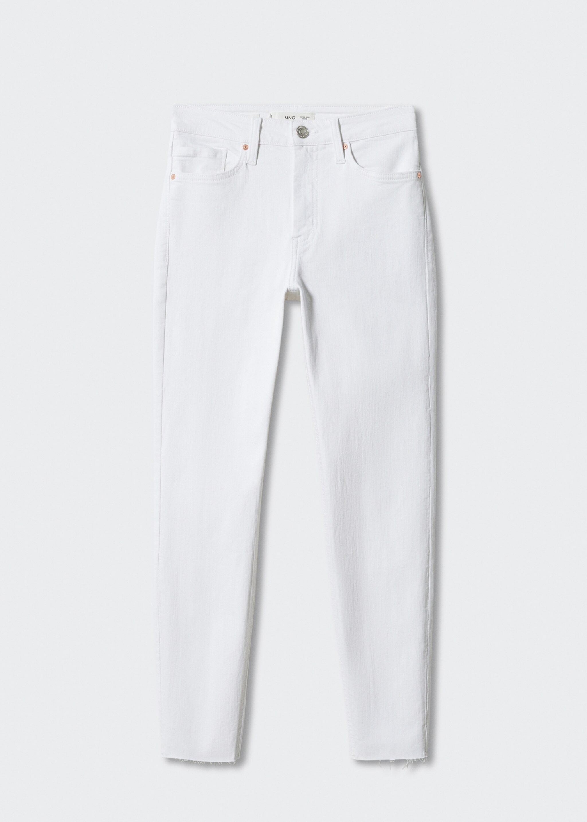 Skinny cropped jeans - Article without model, White. Ref: 57040308-00.