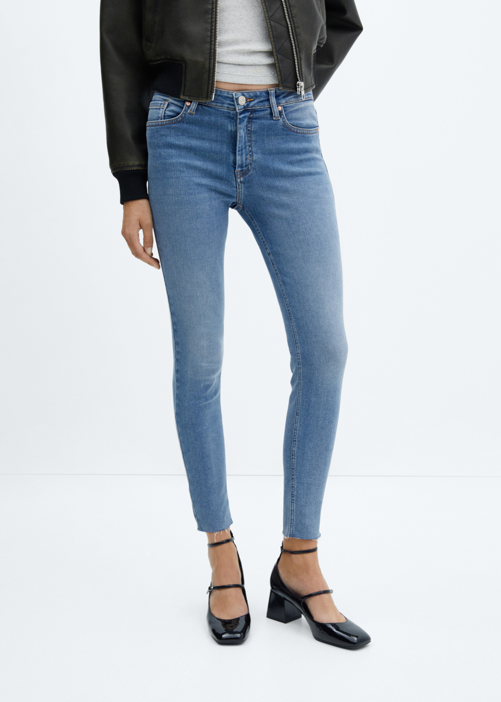 Skinny crop jeans - Middenvlak