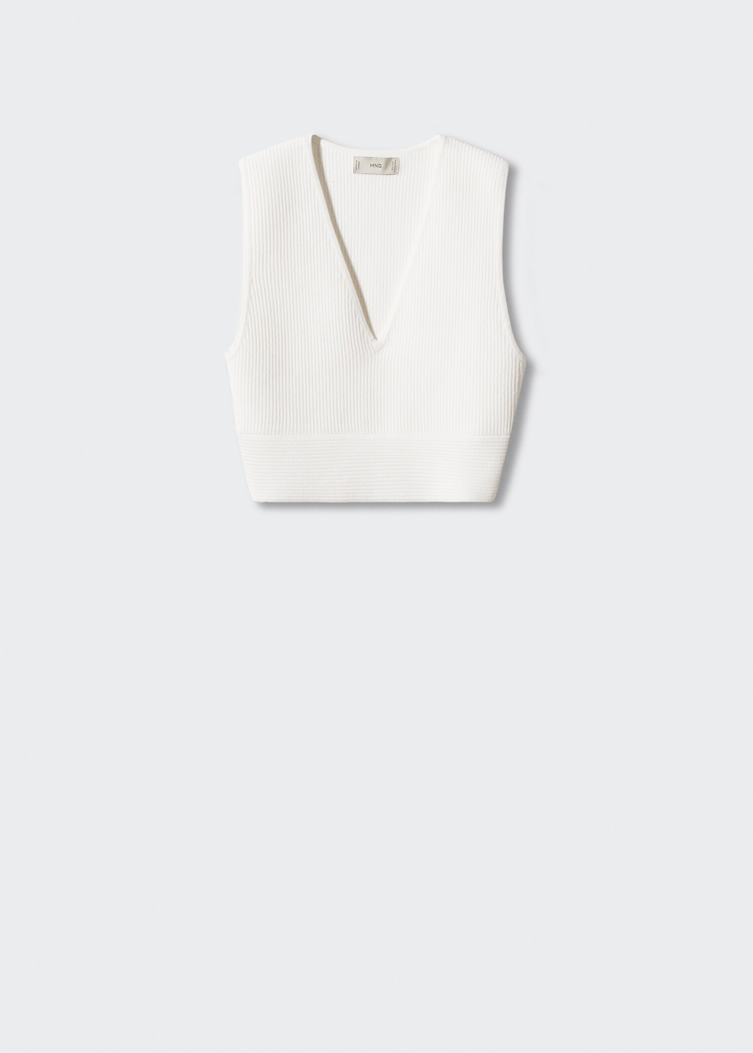 Ribbed crop top - Article without model