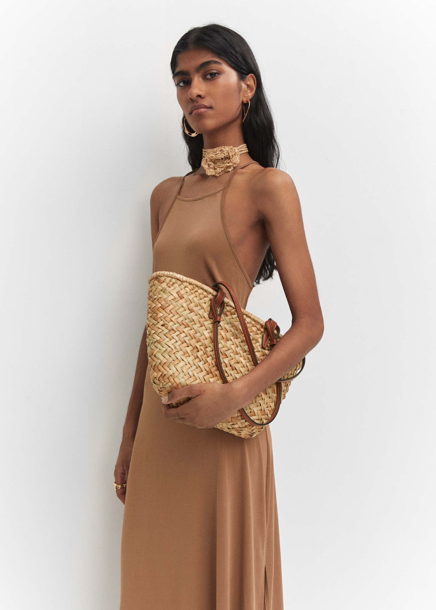 Neckholder-Kleid aus Modal - Detail des Artikels 6