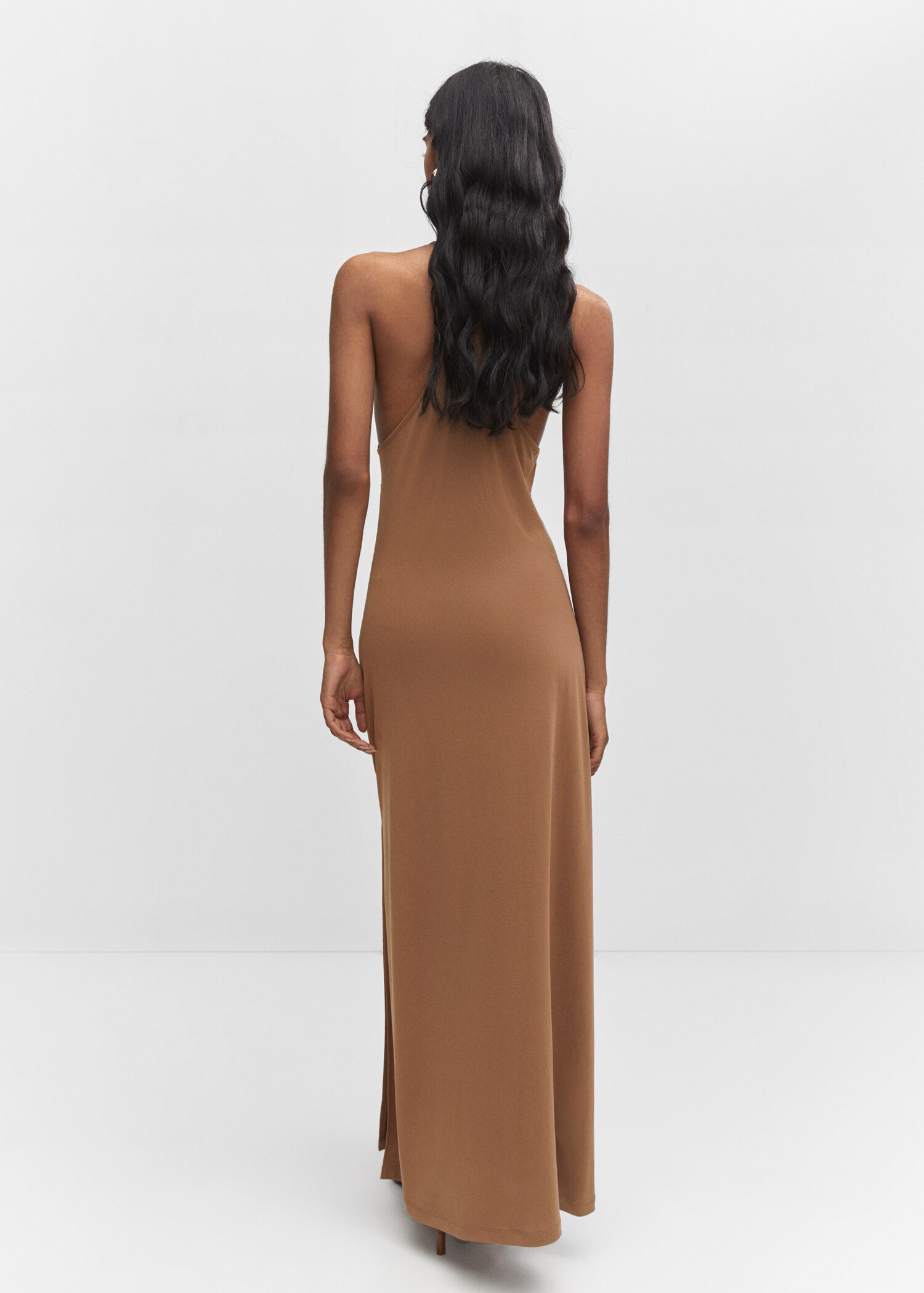 Neckholder-Kleid aus Modal - Rückseite des Artikels
