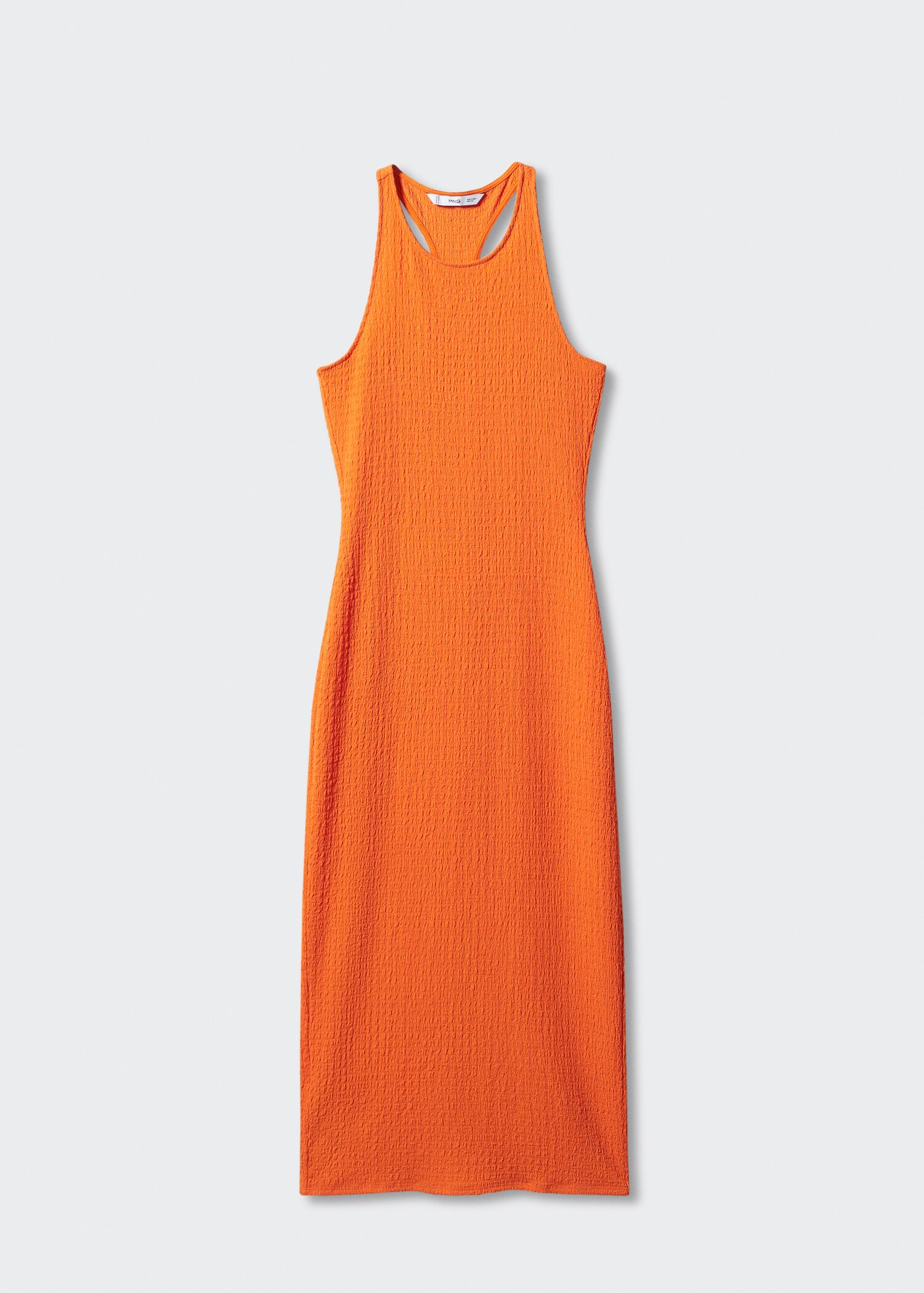 Textured dress with opening - Article without model