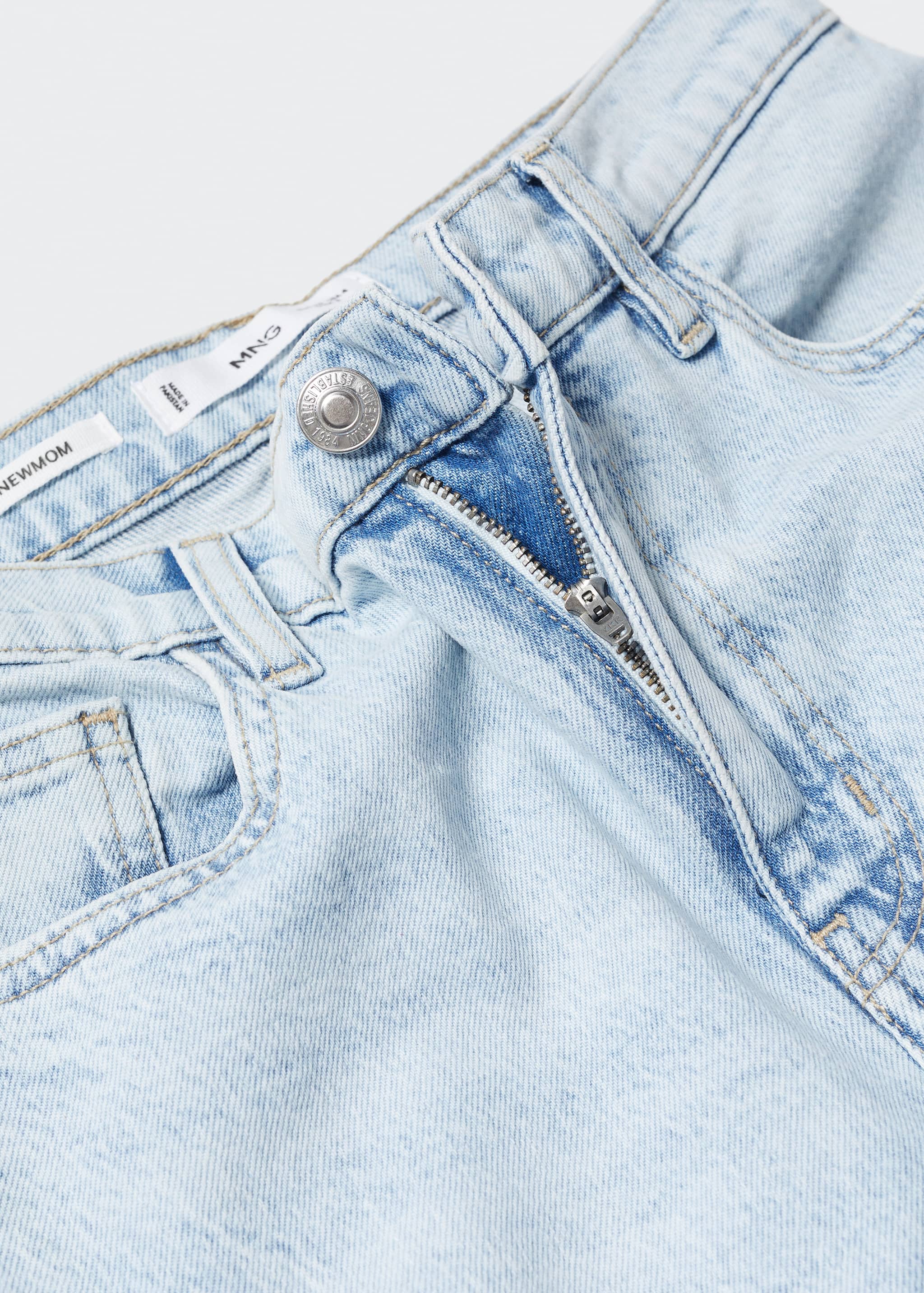 Comfort Mom-Jeans mit hoher Bundhöhe - Detail des Artikels 8