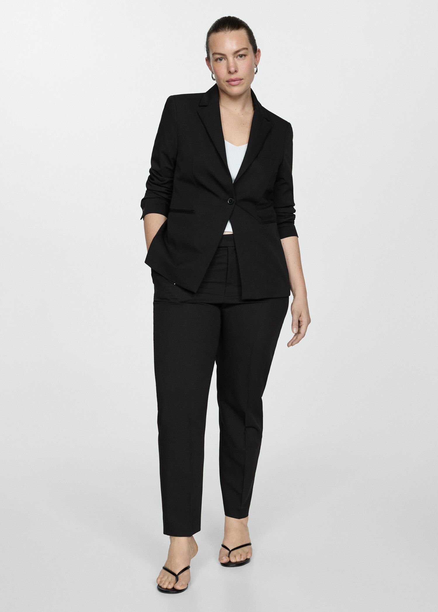 Fitted essential suit jacket - Details of the article 3