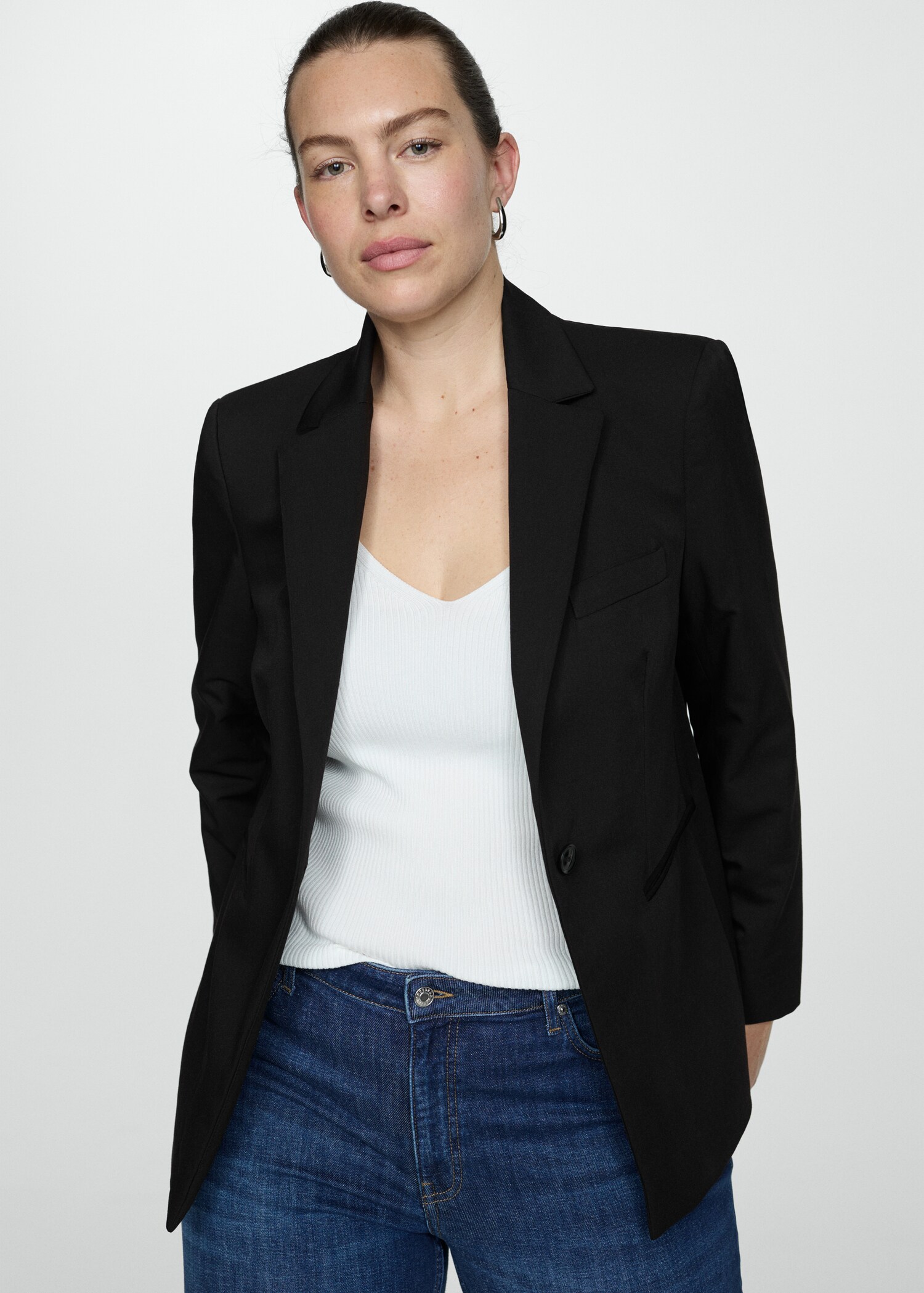 Fitted essential suit jacket - Details of the article 4
