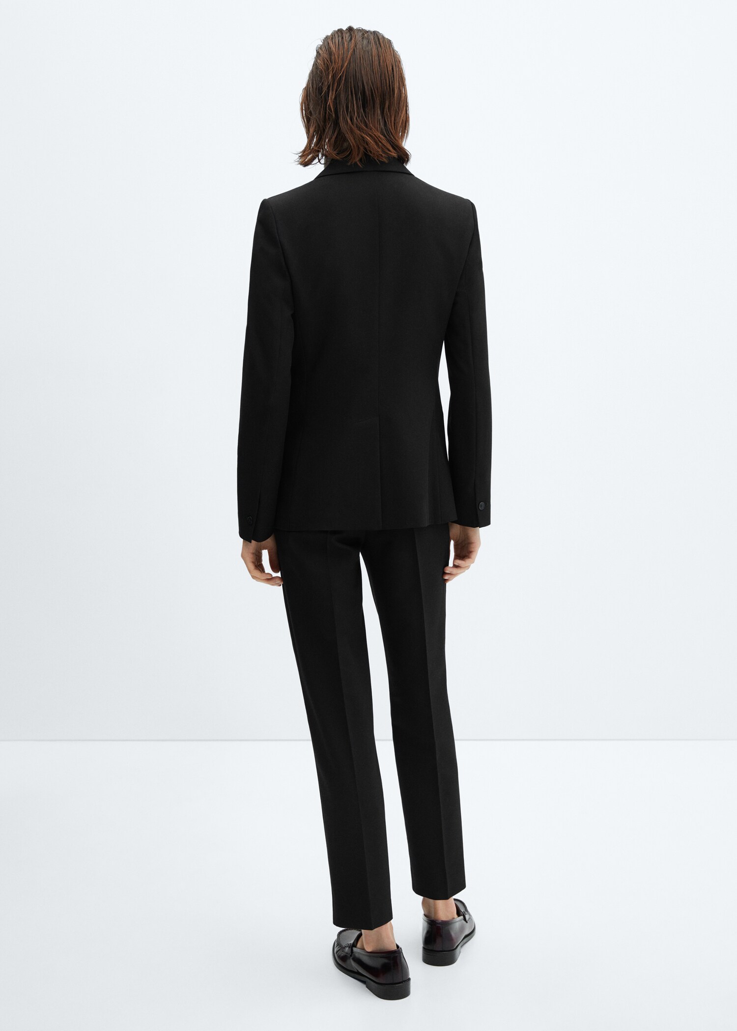 Fitted essential suit jacket - Reverse of the article