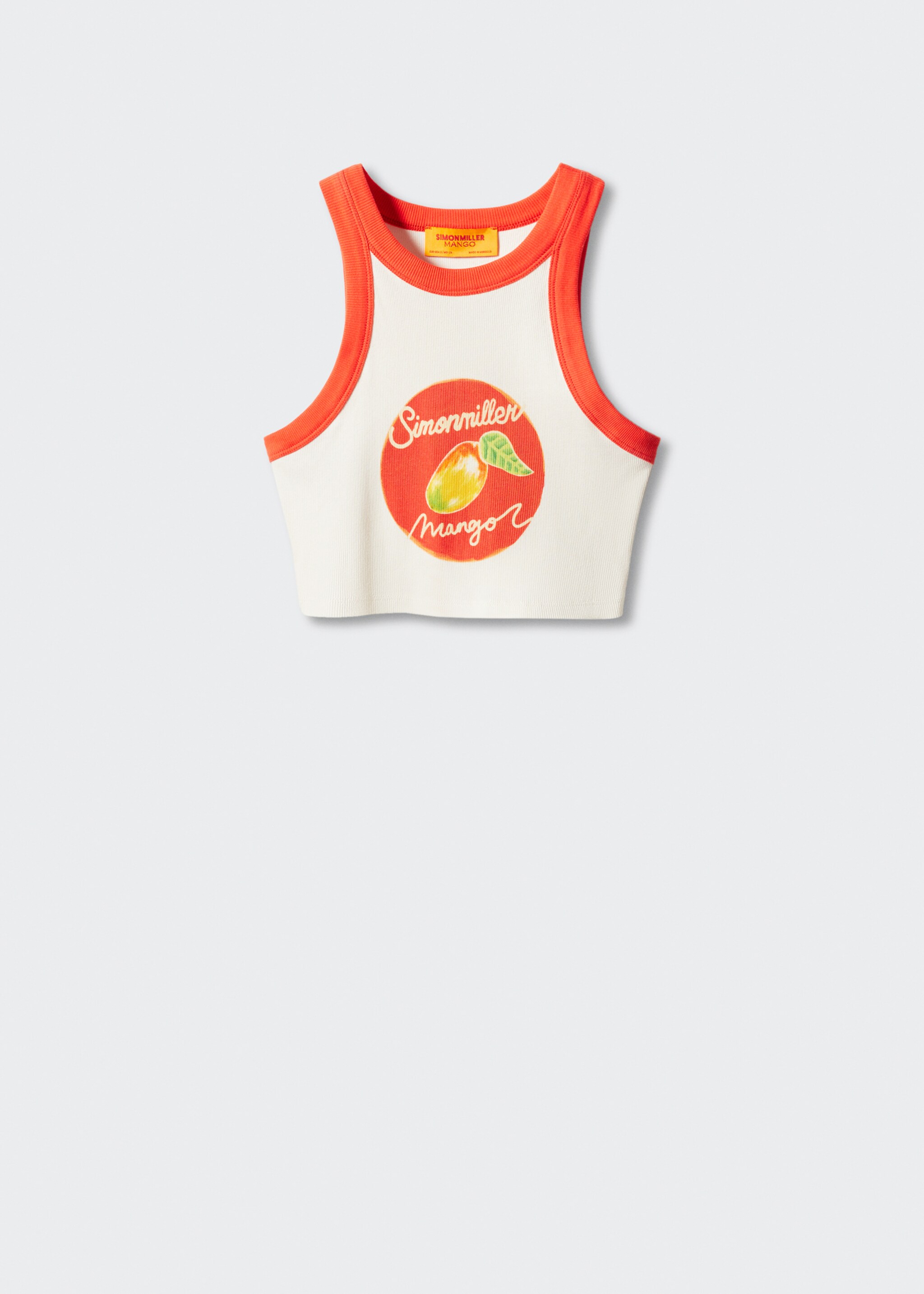 Top crop halter estampado - Artículo sin modelo