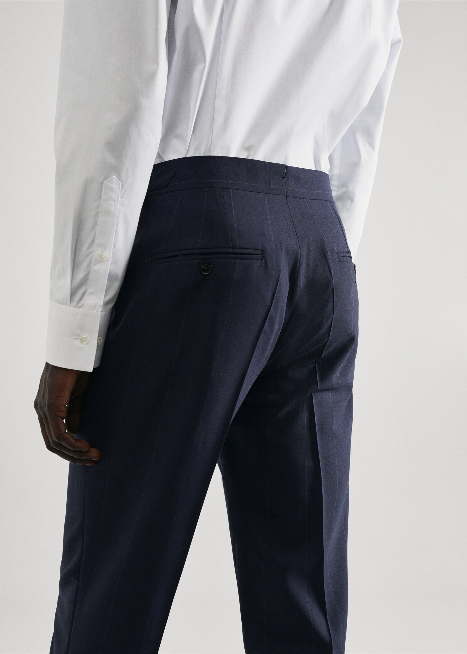 Pantalons vestit llana verge ratlles - Detall de l'article 6