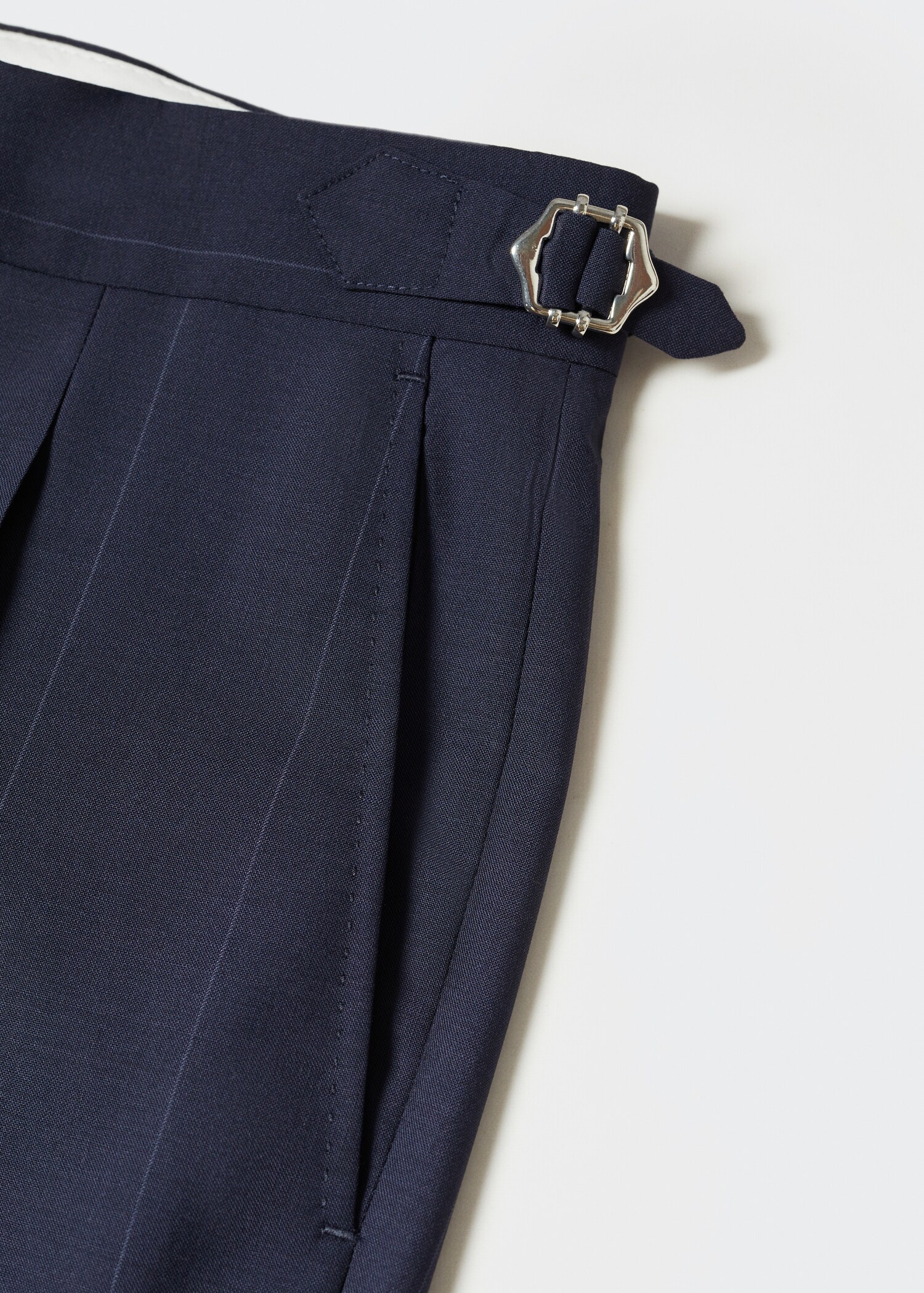 Pantalons vestit llana verge ratlles - Detall de l'article 8