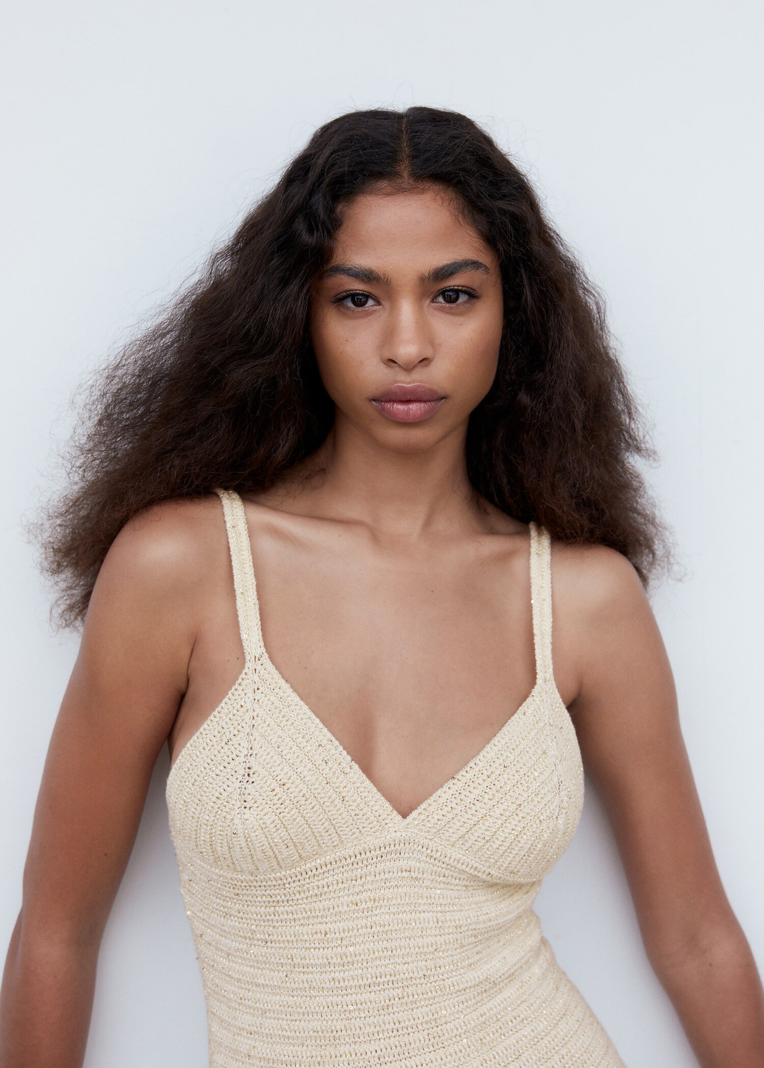 Knitted dress with sequin detail - Details of the article 1