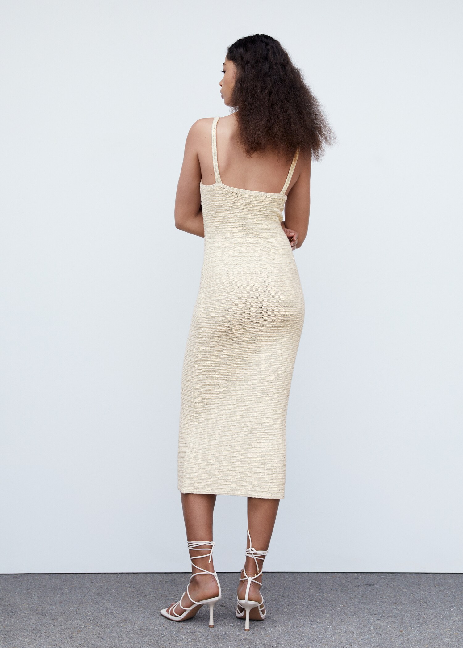 Knitted dress with sequin detail - Reverse of the article