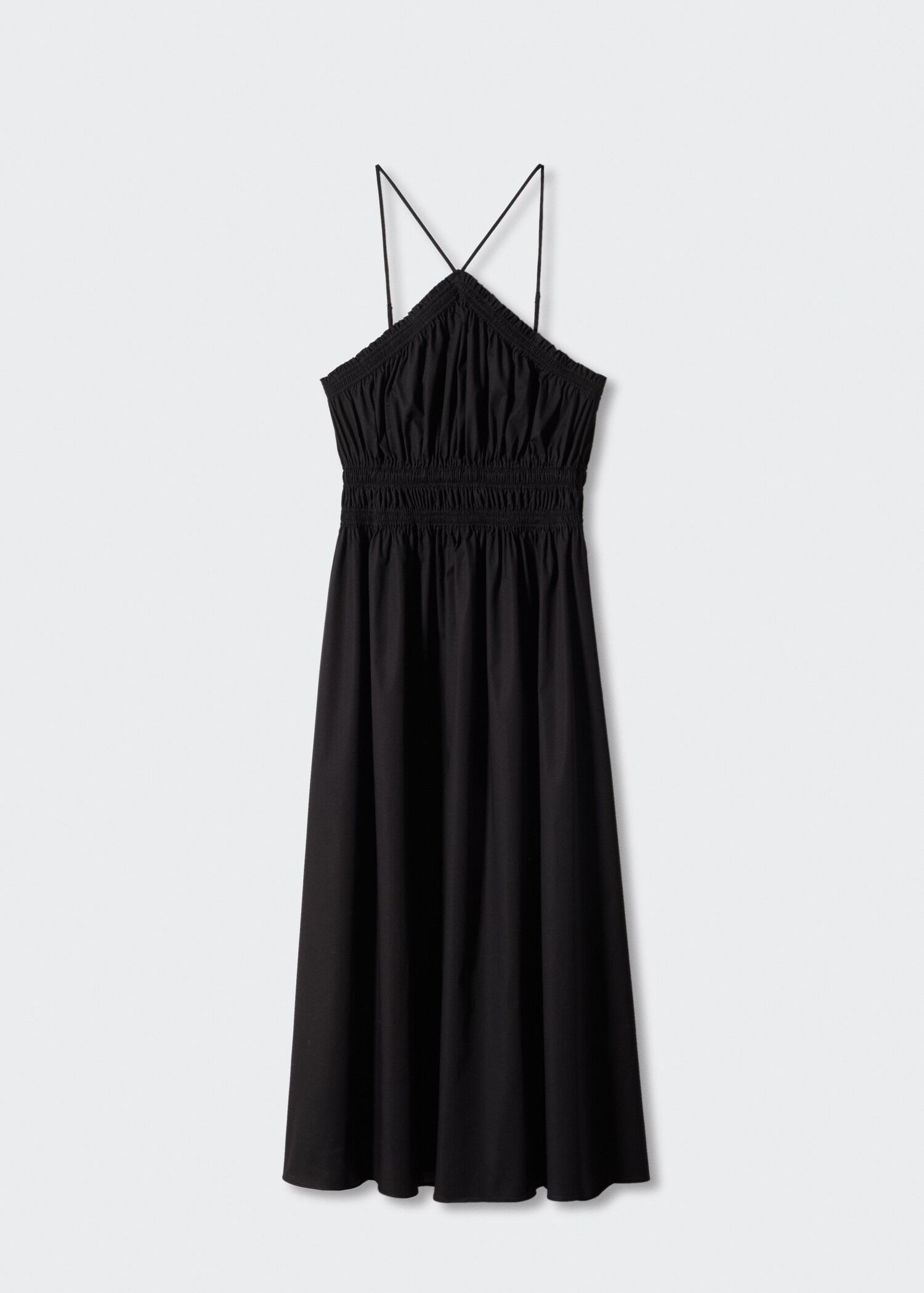 Halter-neck dress with ruffle details - Article without model