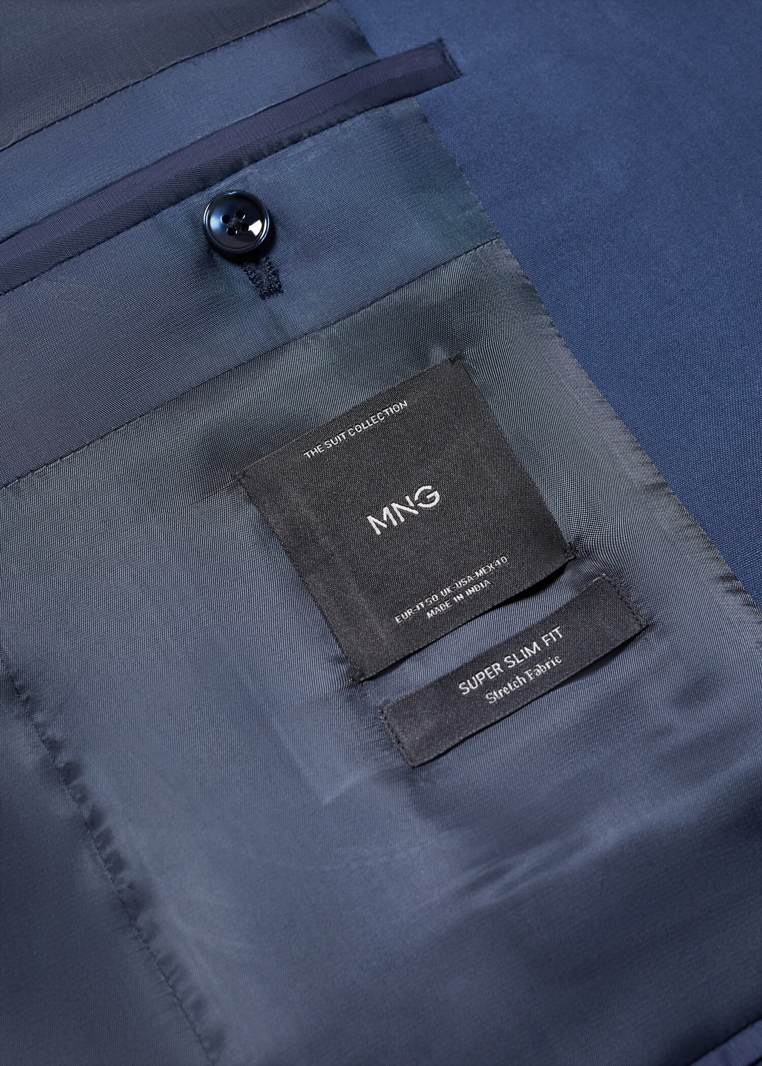 Σακάκι κοστουμιού super slim fit ύφασμα stretch - Λεπτομέρεια του προϊόντος 8