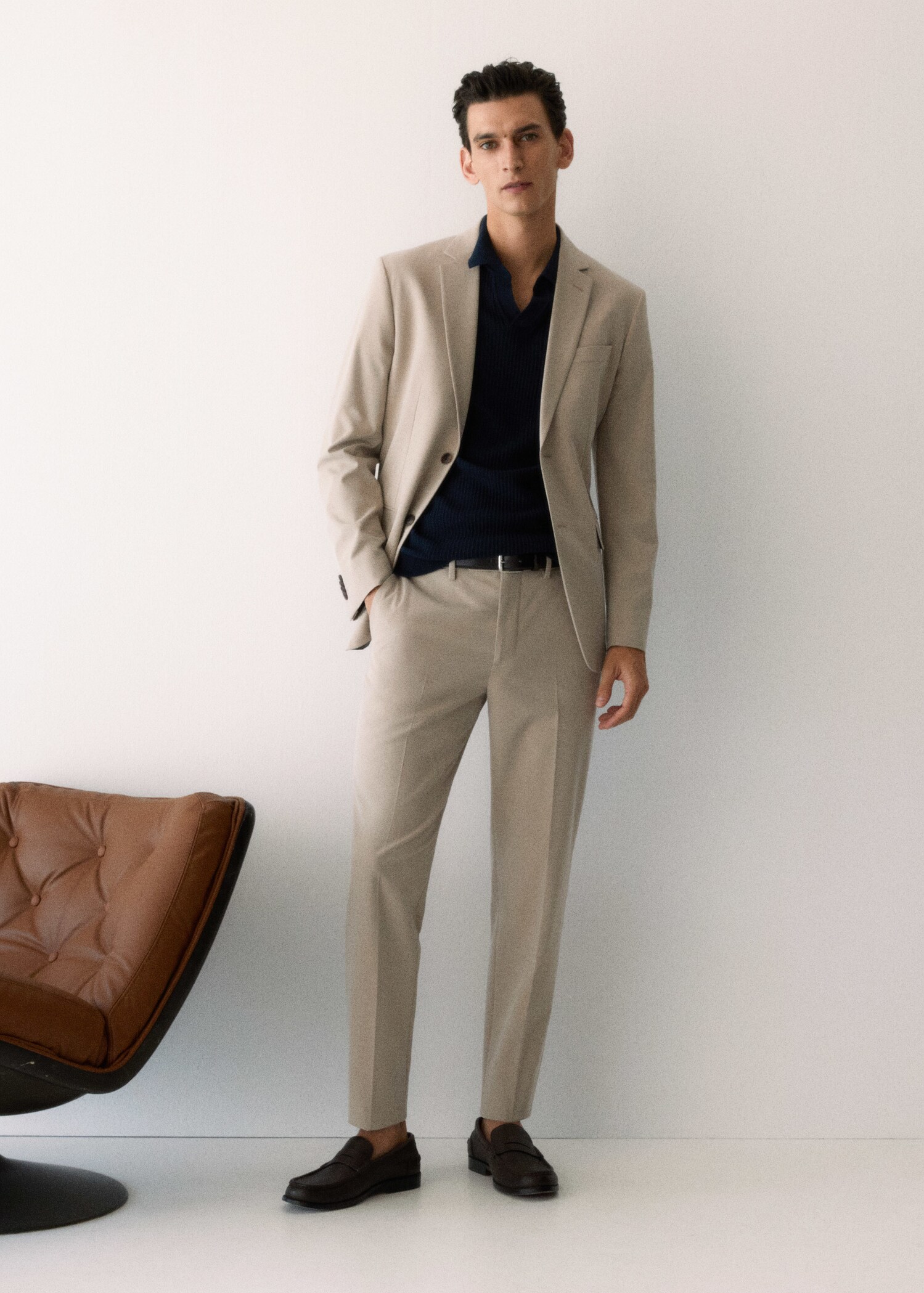 Americana traje slim fit tejido comfort stretch - Detalle del artículo 5