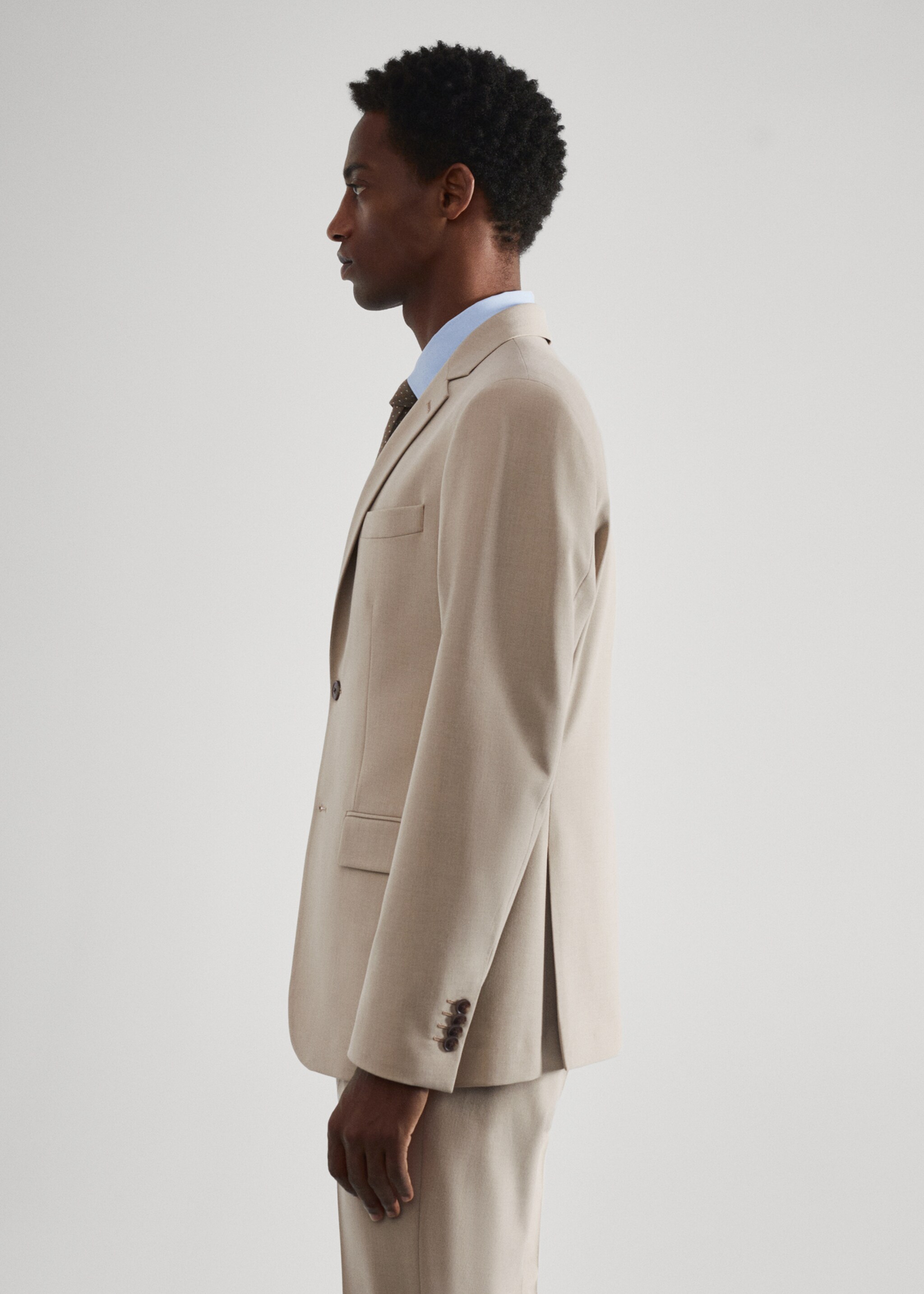 Stretch-fabric slim-fit suit jacket - Details of the article 6
