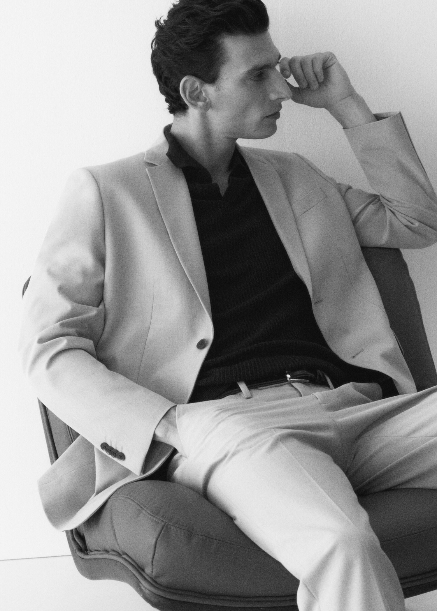 Americana traje slim fit tejido comfort stretch - Detalle del artículo 7