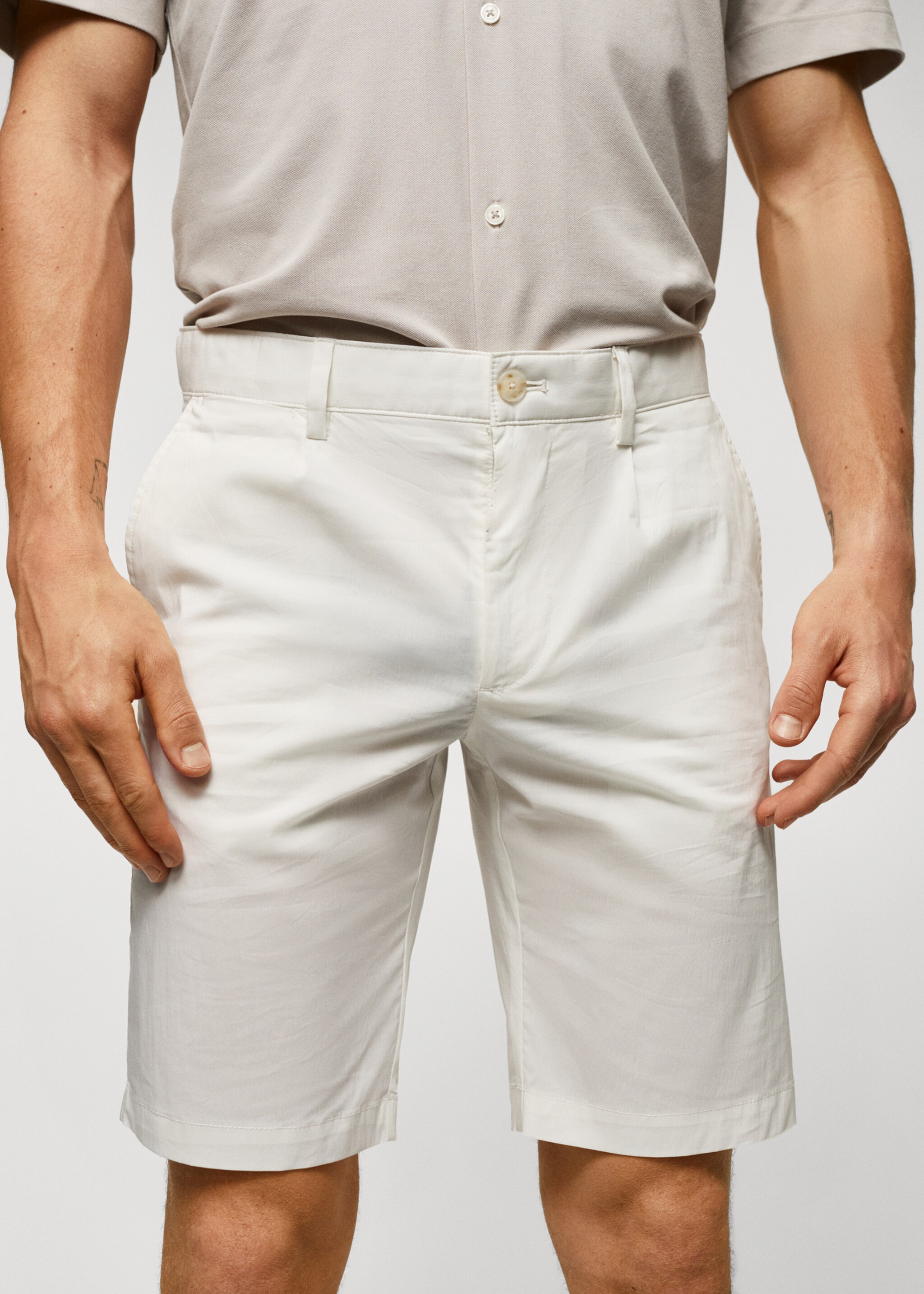 Bermudas algodón pinzas - Detalle del artículo 1