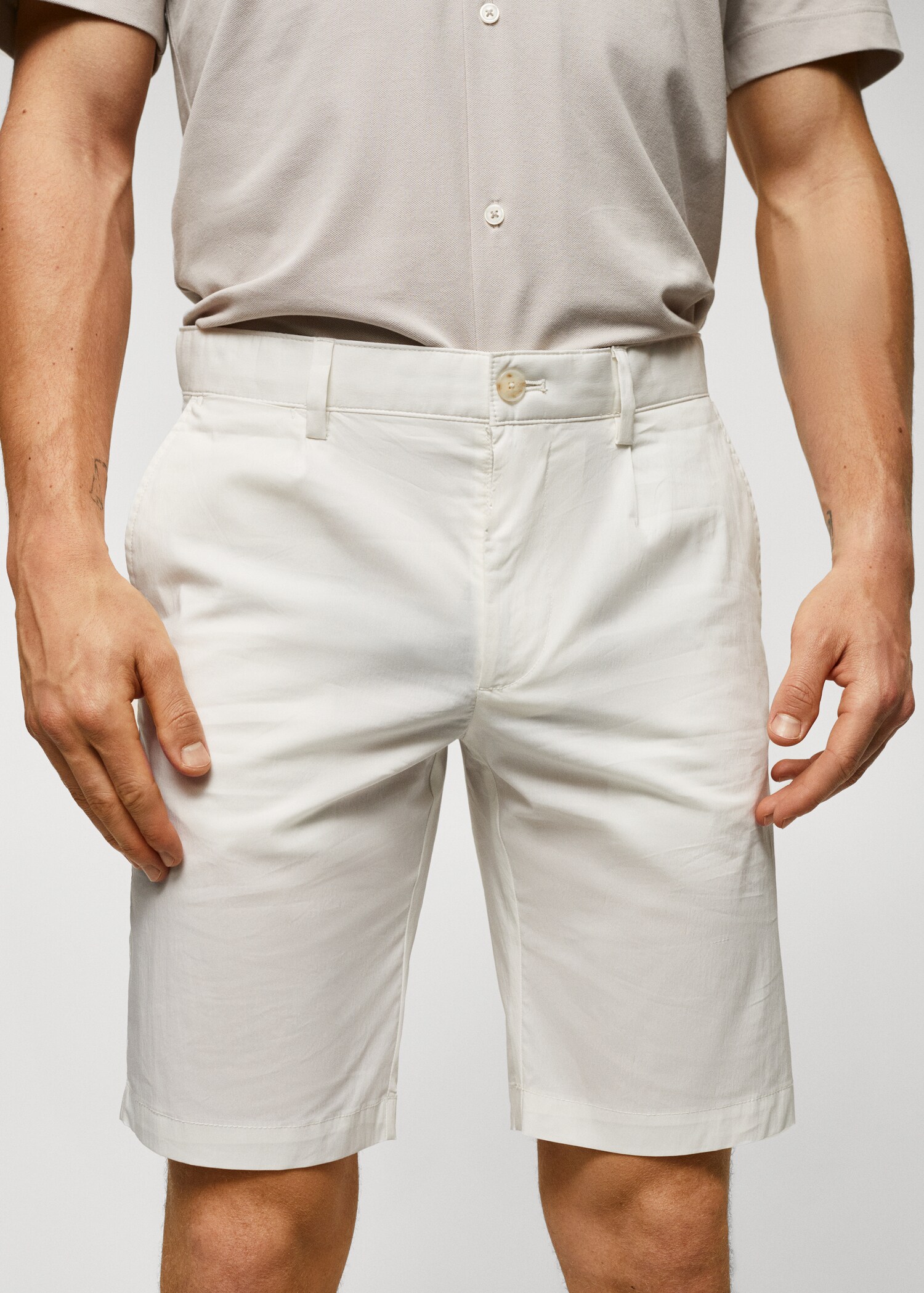 Bermudas algodón pinzas - Detalle del artículo 1