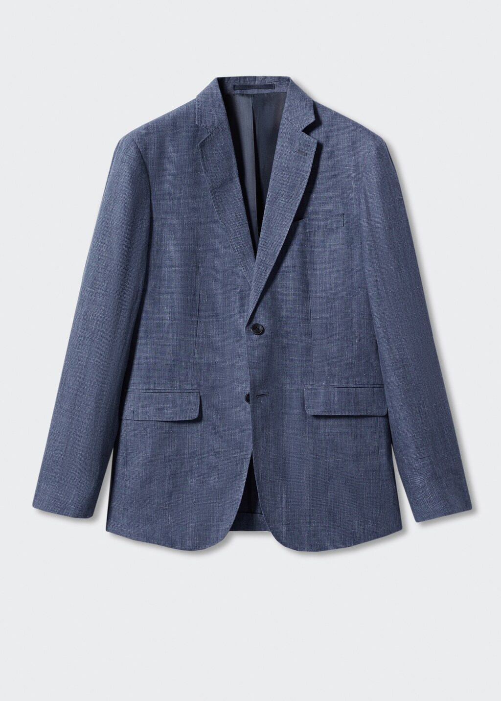 Générique Veste Blazer En Lin Pour Homme, Coupe Slim, Décontractée, Légère Et Respirante, Deux Boutons, Idéale Pour Un Dîner, Un Bal, Un Mariage, Une Fête, Gris, Taille XS - 8