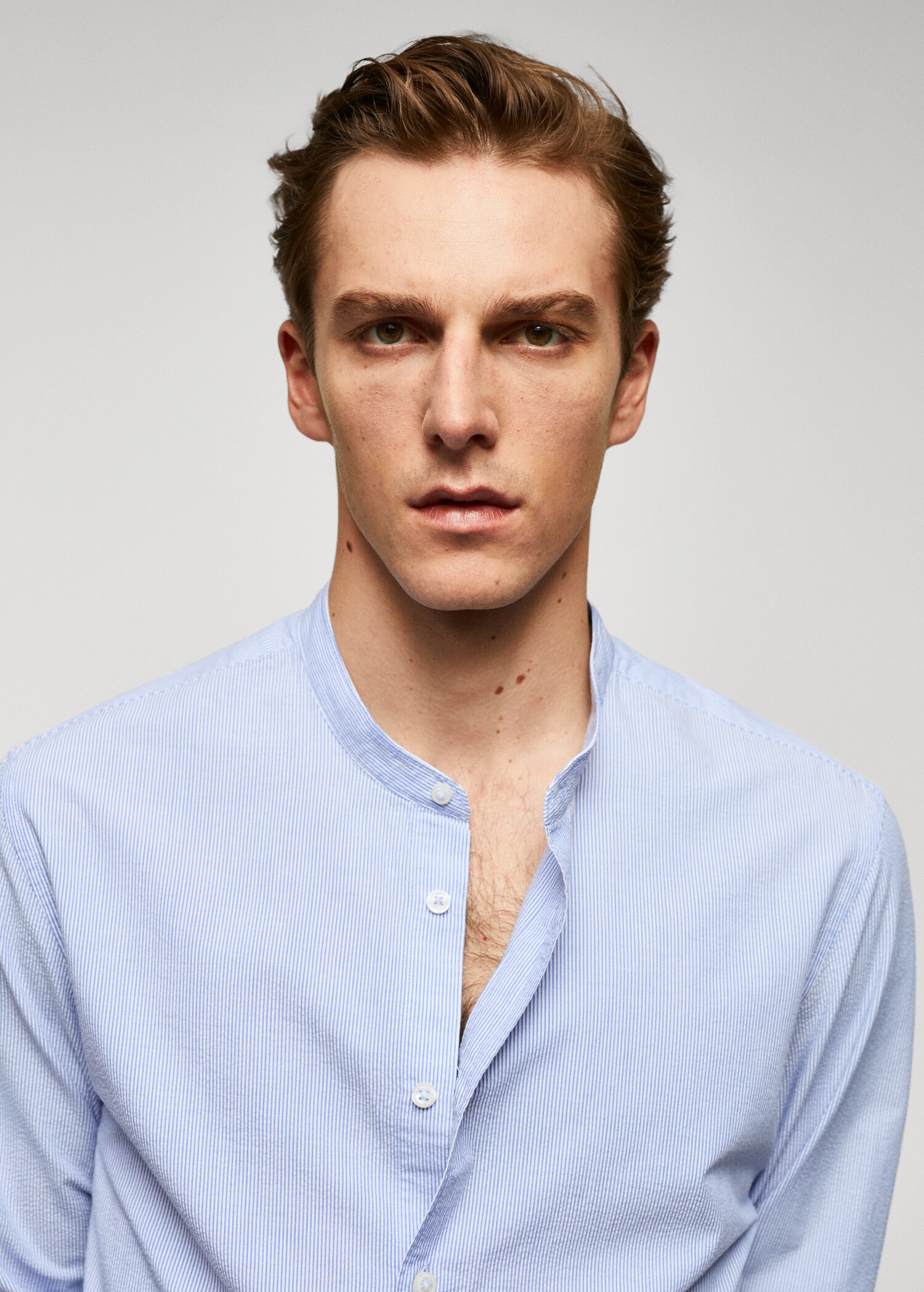 Camisa algodón seersucker mil rayas - Detalle del artículo 1