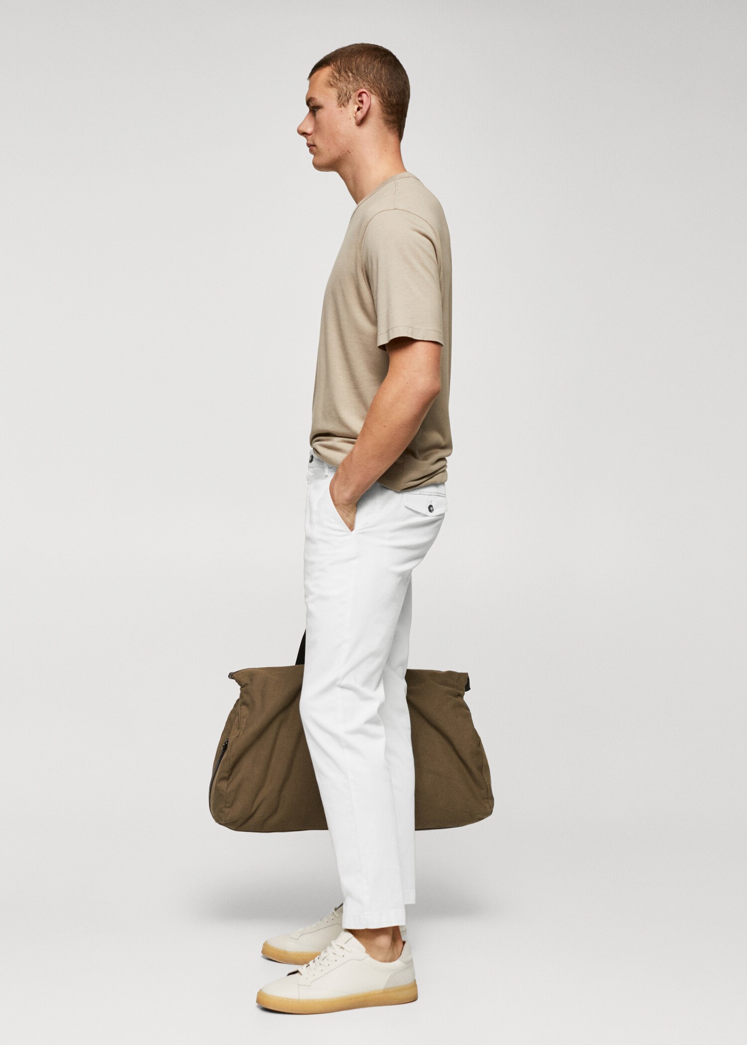 Tapered Crop-Baumwollhose - Detail des Artikels 2