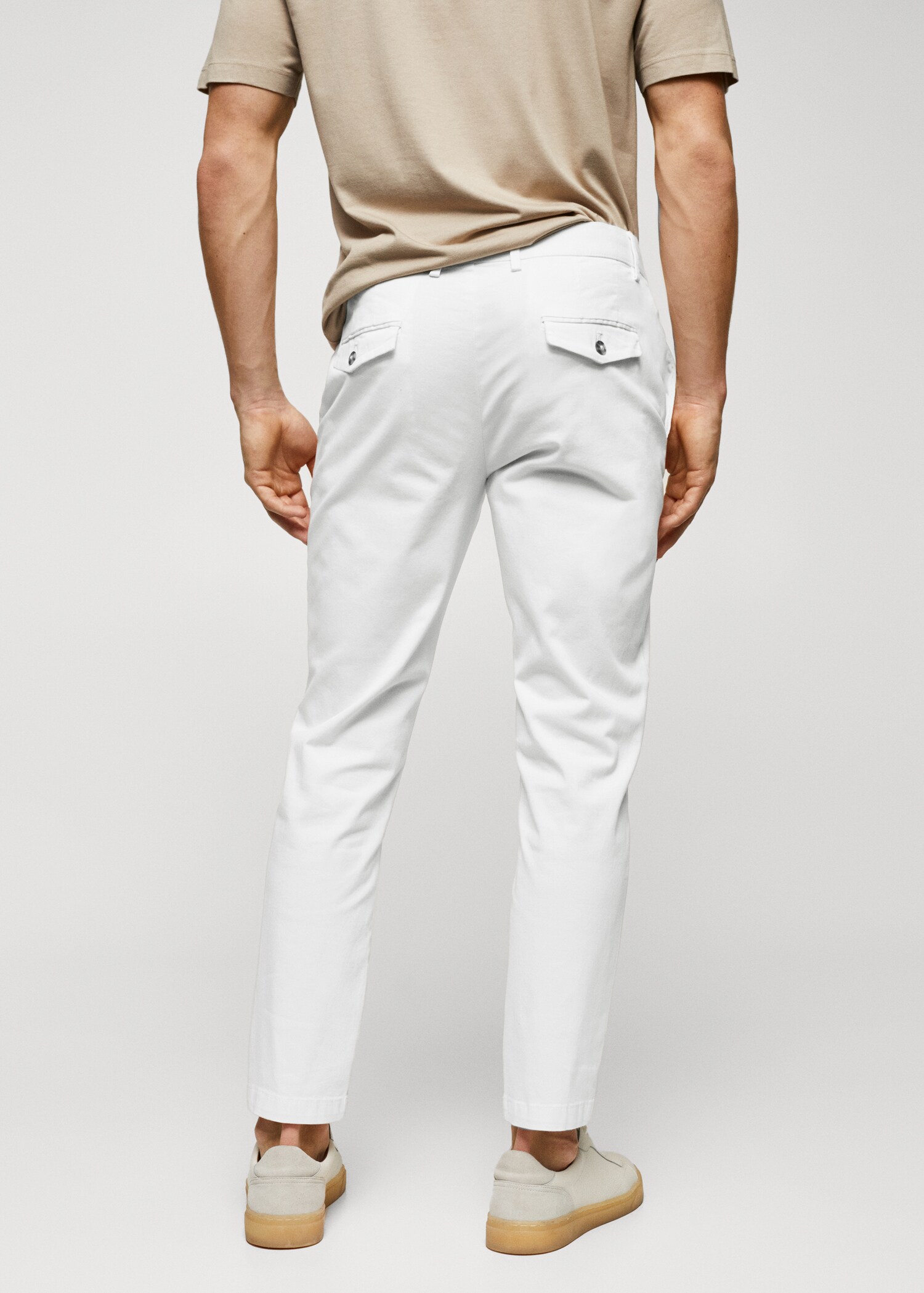 Tapered Crop-Baumwollhose - Rückseite des Artikels