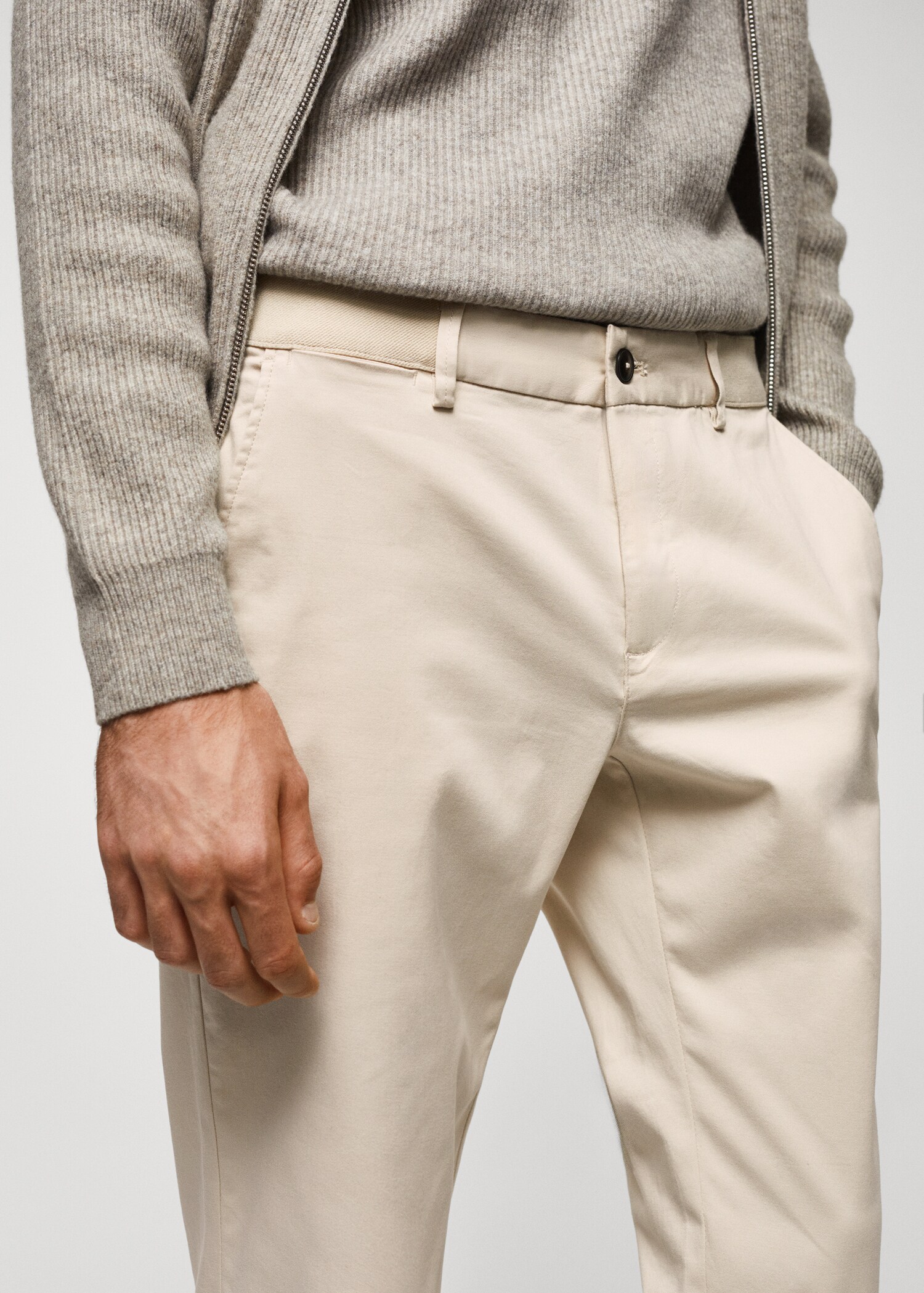 Pantalon coton tapered crop - Détail de l'article 1