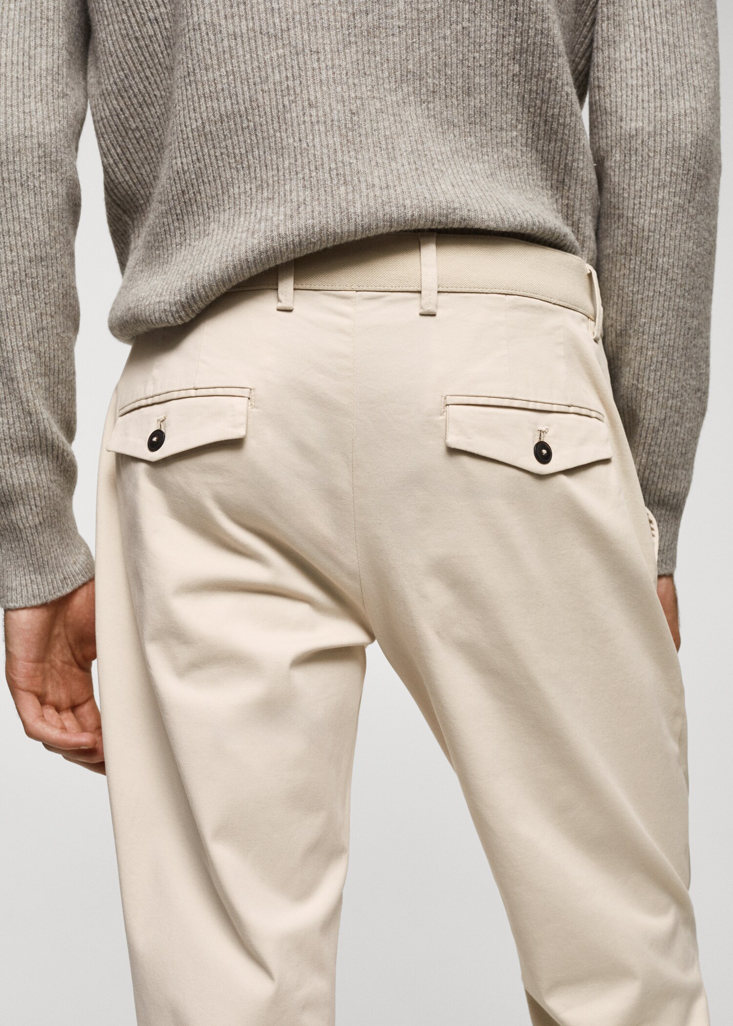 Pantalon coton tapered crop - Détail de l'article 4