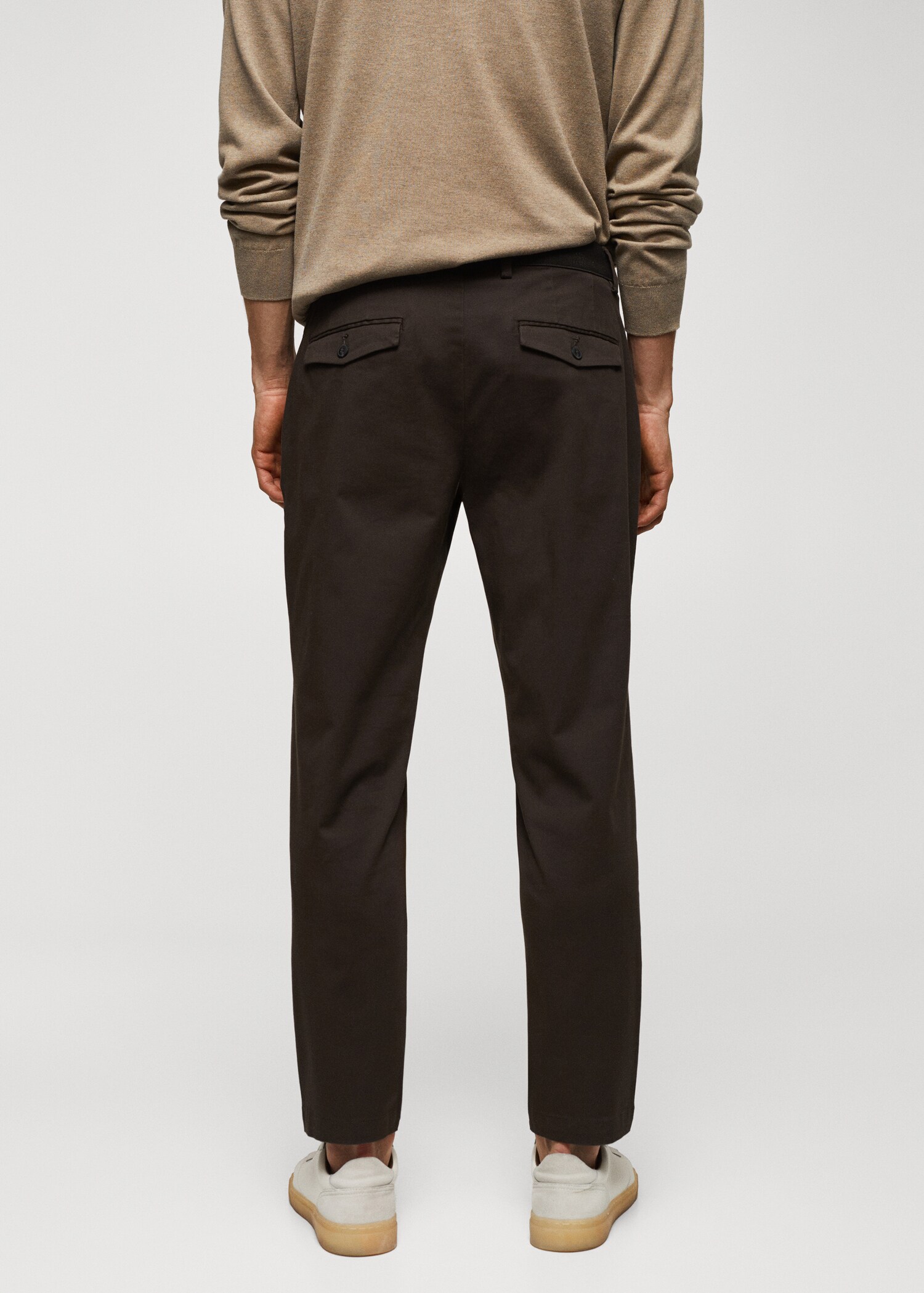 Pantalón algodón tapered crop - Reverso del artículo