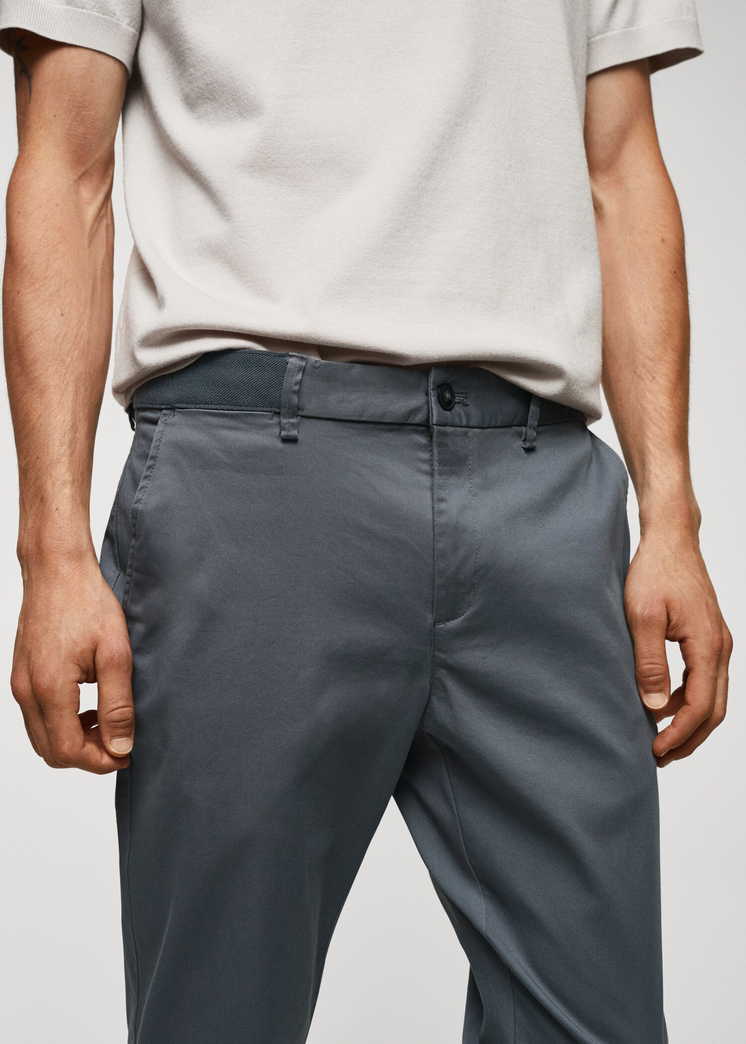 Pantalón algodón tapered crop - Detalle del artículo 1