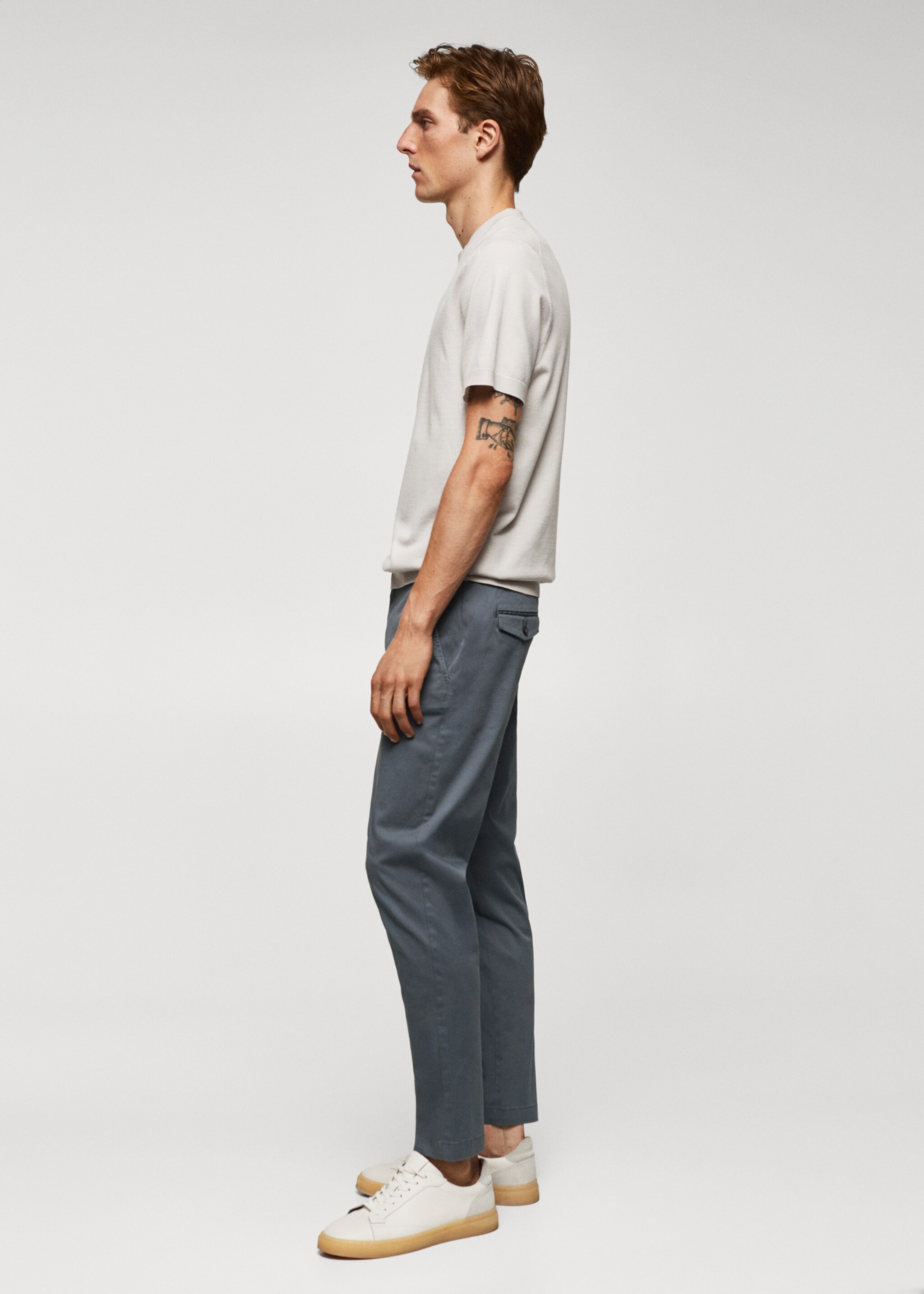 Pantalons cotó tapered crop - Detall de l'article 2