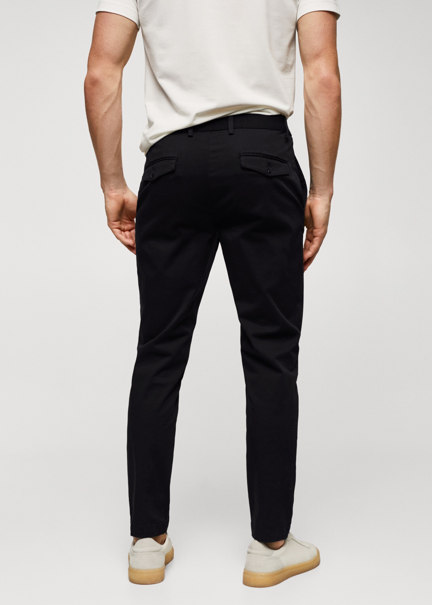 Pantalón algodón tapered crop - Reverso del artículo