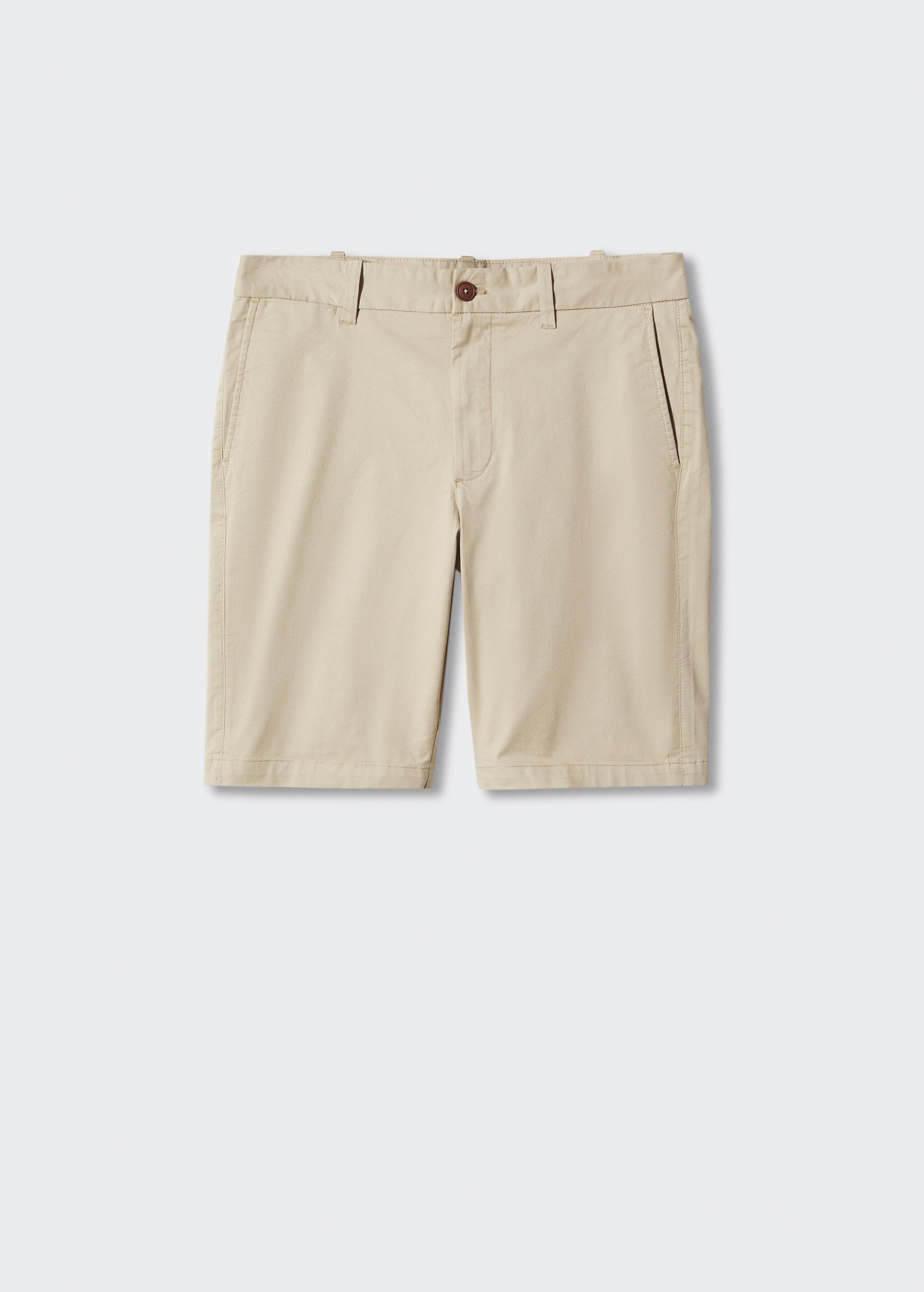Slim-fit chino cotton bermuda shorts - Article without model