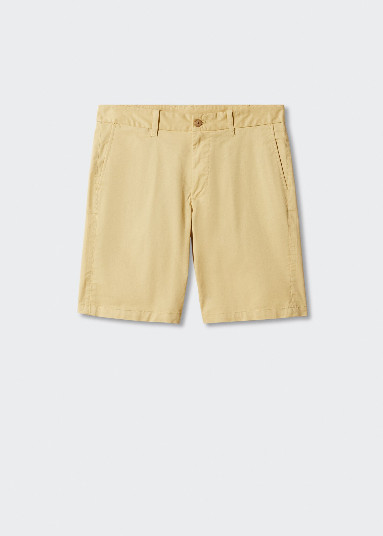Slim-fit chino cotton bermuda shorts - Article without model