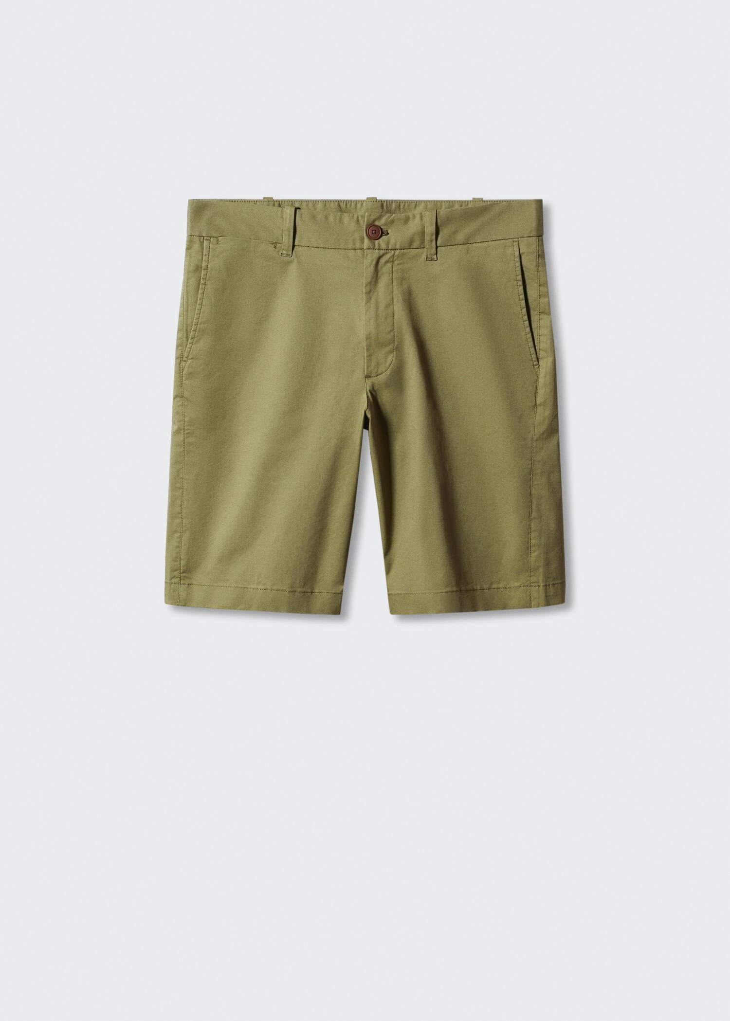 Slim-fit chino cotton bermuda shorts - Article without model