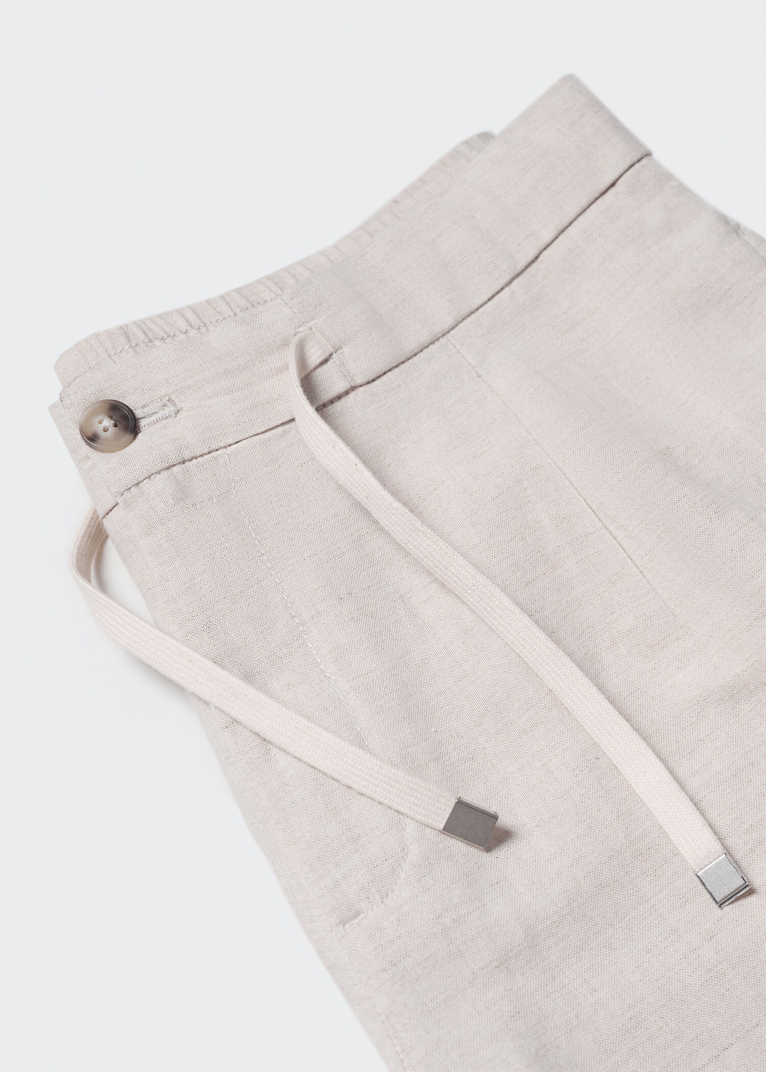 Slim-fit trousers with drawstring - Details of the article 8