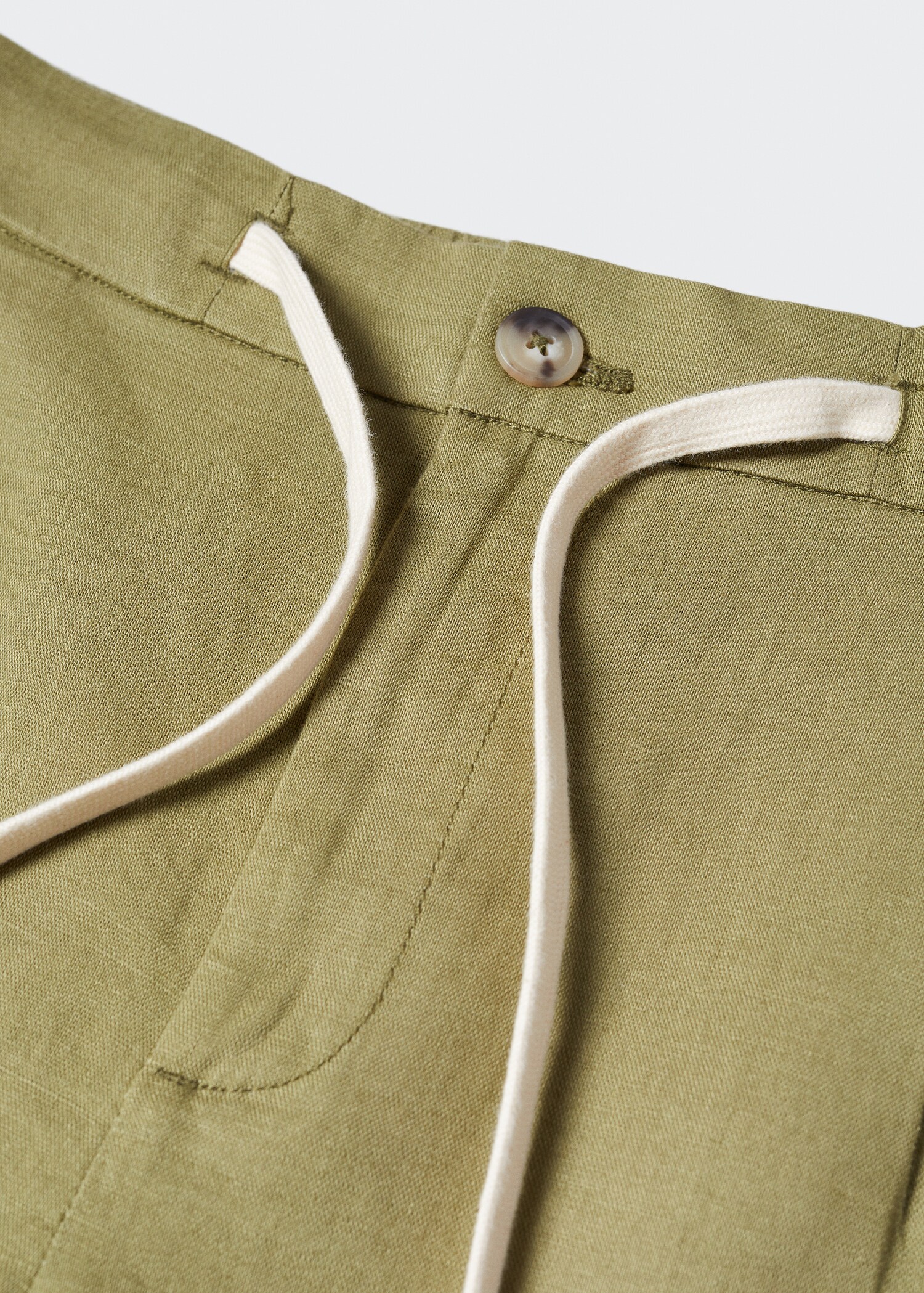 Slim-fit trousers with drawstring - Details of the article 8